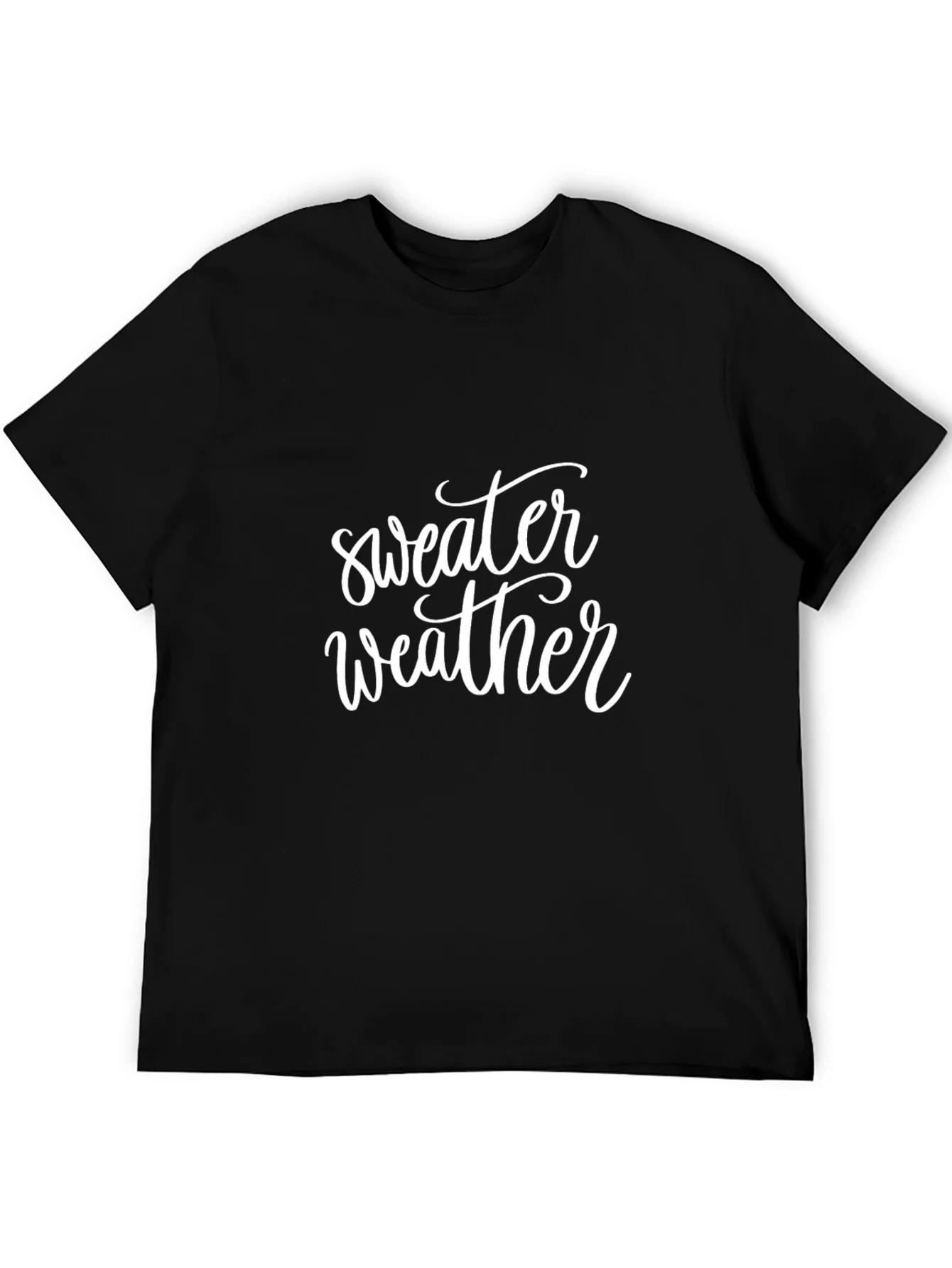 Sweater Weather Graphic Tee - Black