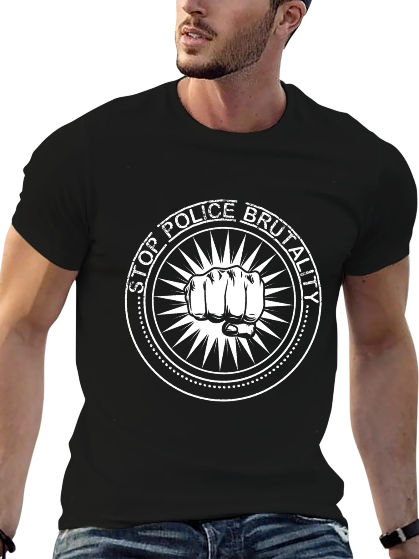 Stop Police Brutality Graphic T-Shirt Activism Protest