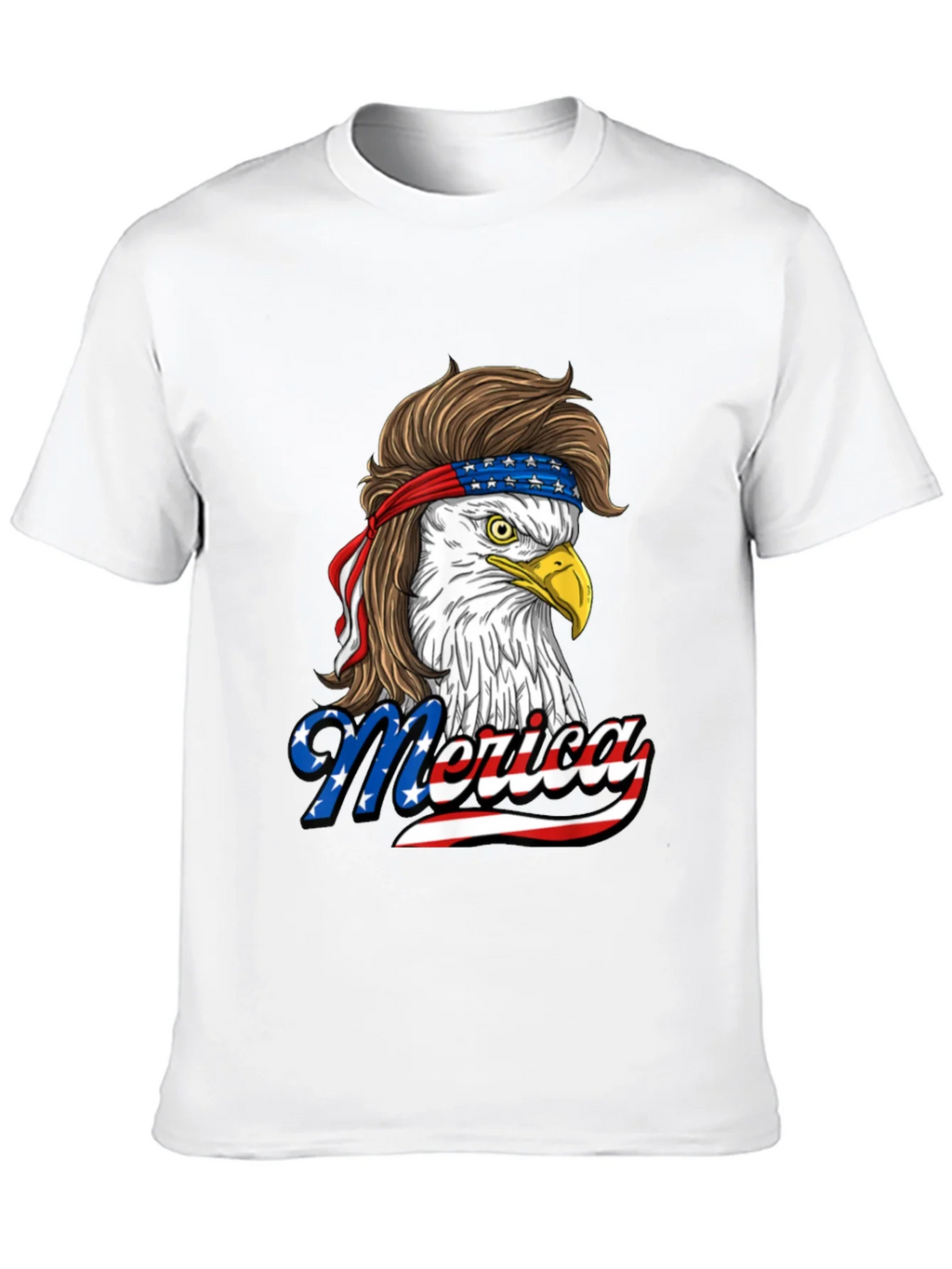 Patriotic Eagle Mullet T-Shirt