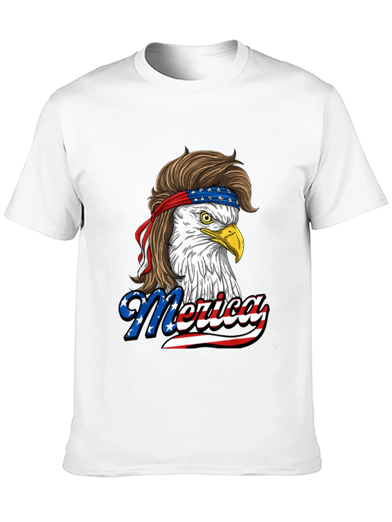 Patriotic Eagle Mullet T-Shirt