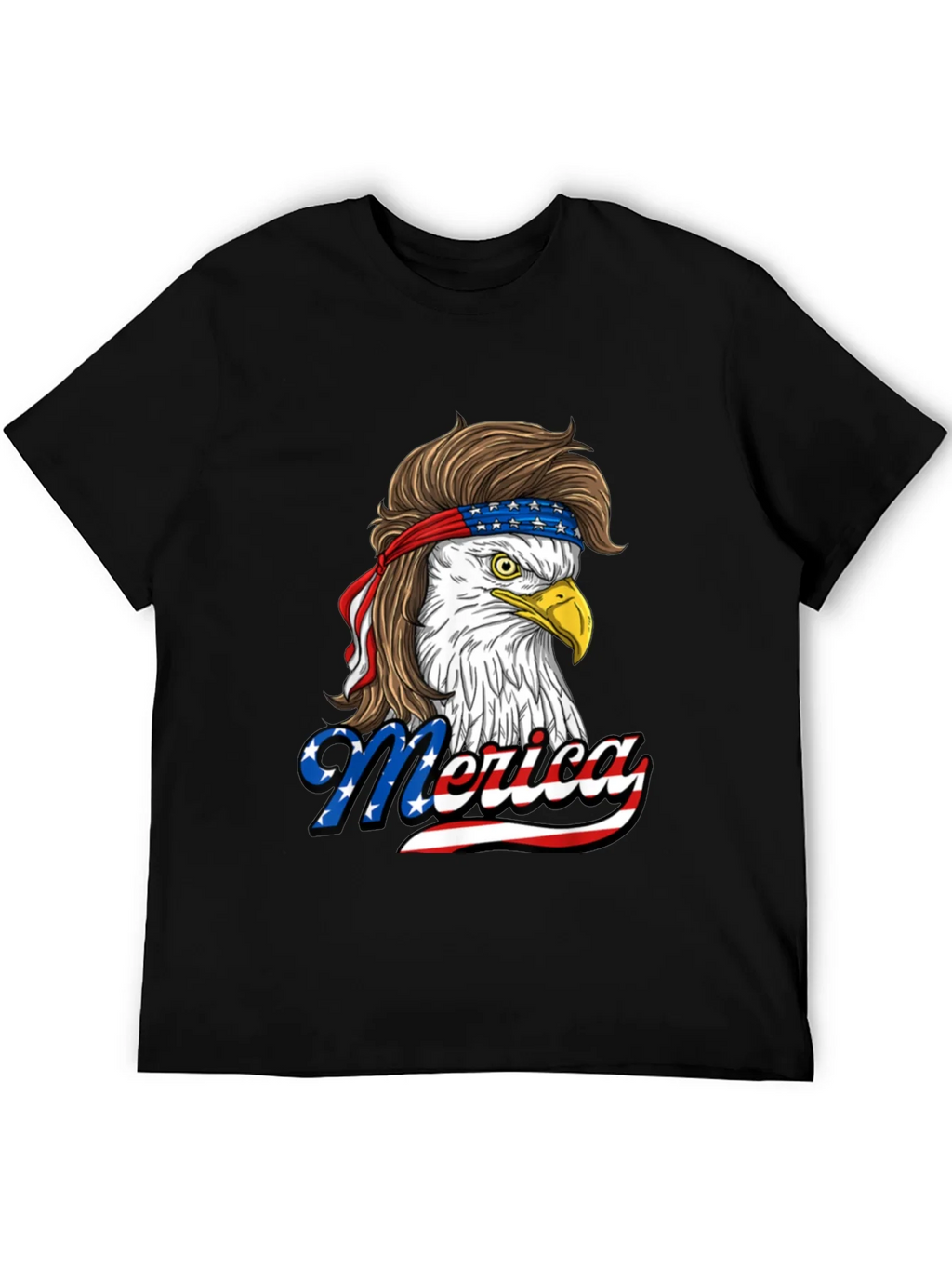 Patriotic Eagle Mullet T-Shirt