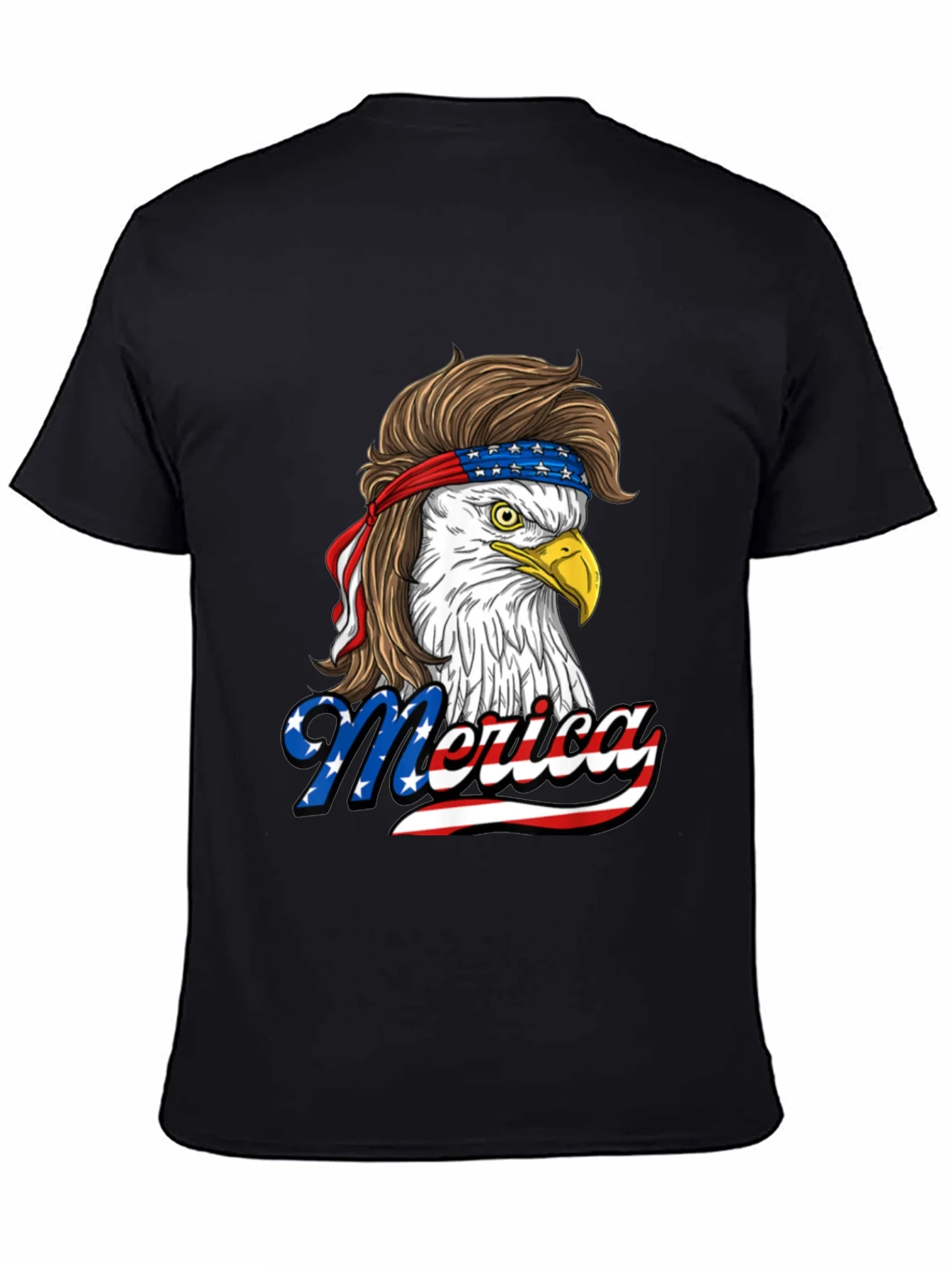 Patriotic Eagle Mullet T-Shirt