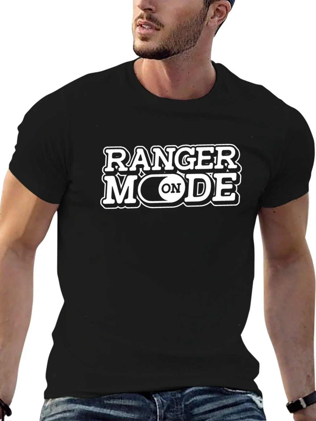 Ranger Mode ON Graphic Tee - Black