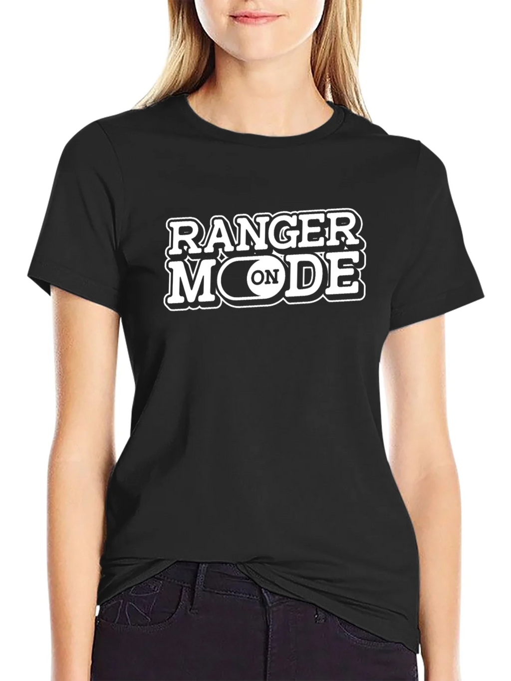 Ranger Mode ON Graphic Tee - Black
