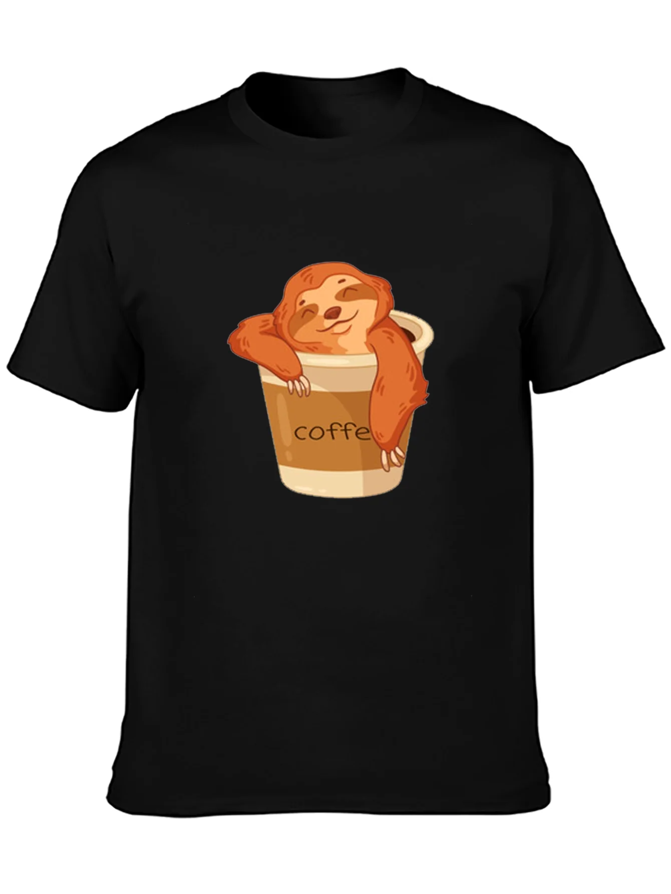 Sloth Coffee T-Shirt - Relaxed & Cute
