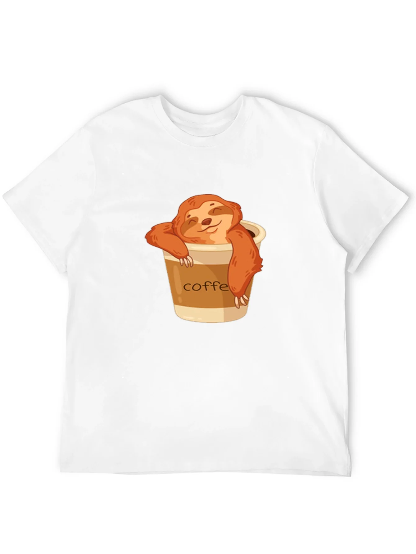 Sloth Coffee T-Shirt - Relaxed & Cute
