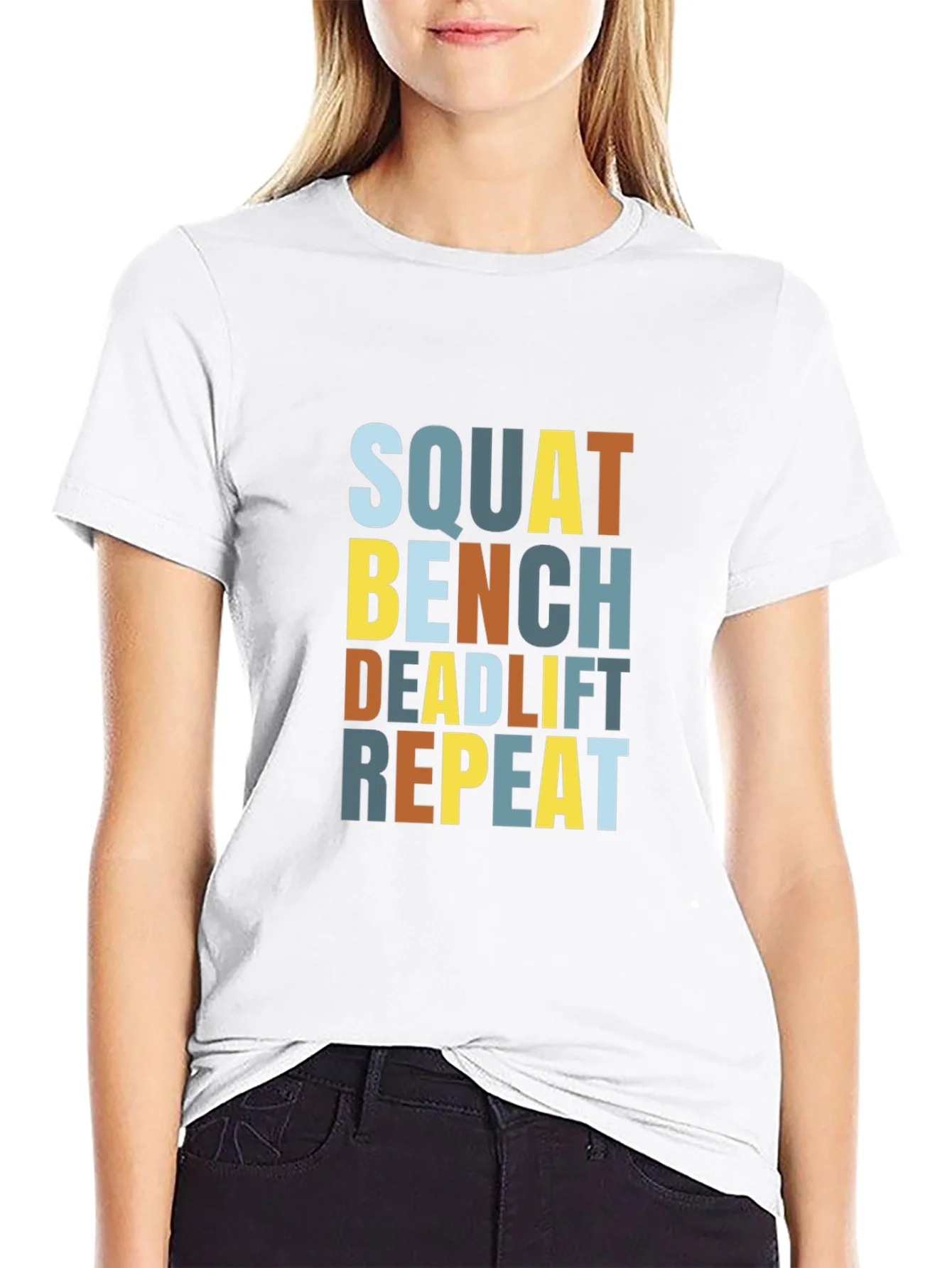 Squat Bench Deadlift Repeat Graphic Tee