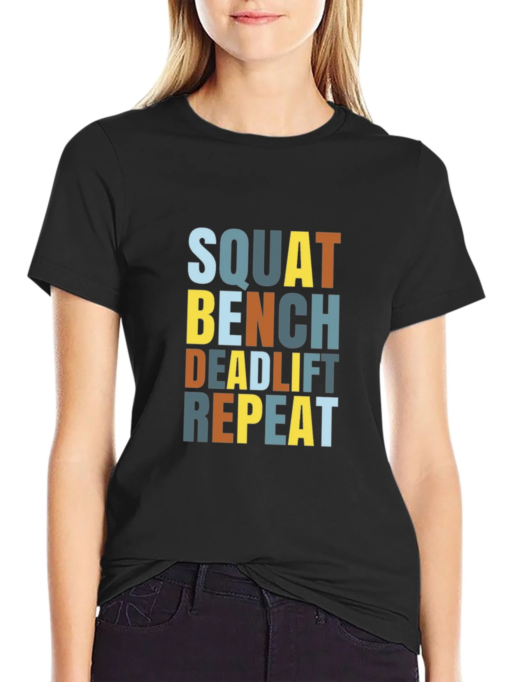 Squat Bench Deadlift Repeat Graphic Tee