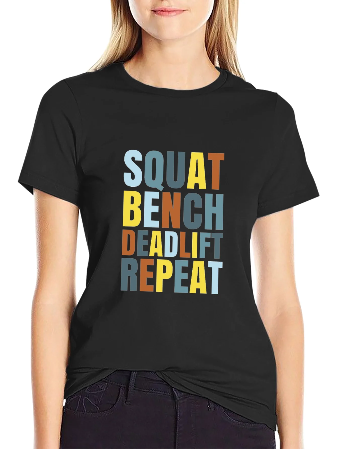 Squat Bench Deadlift Repeat Graphic Tee
