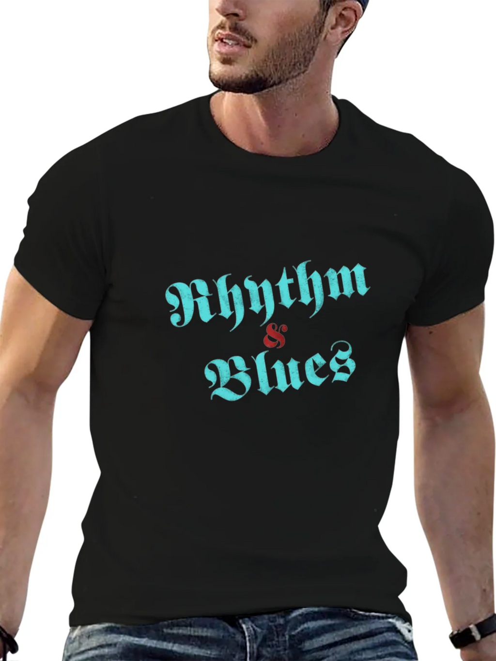 Rhythm & Blues Black Graphic Tee