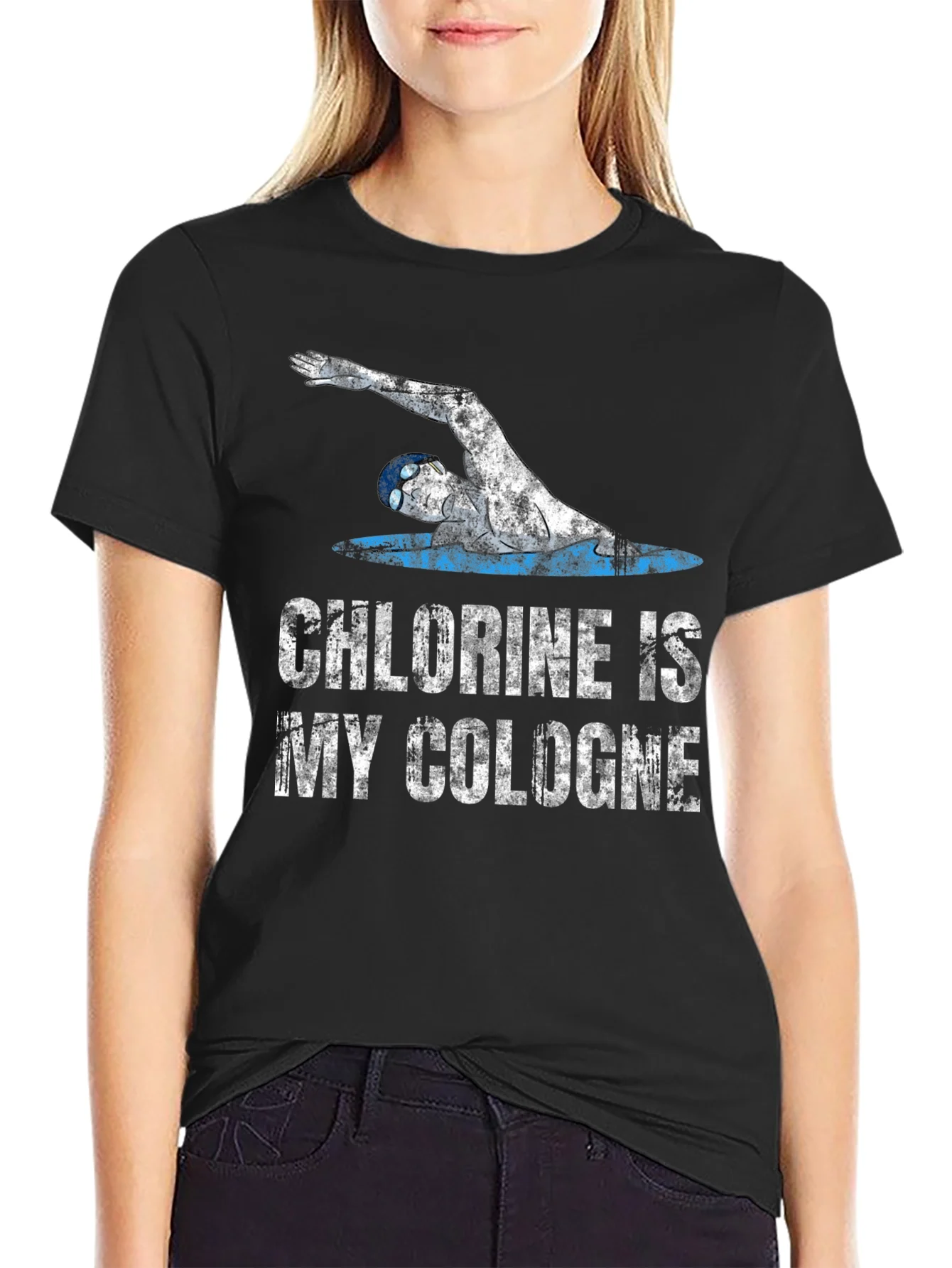 Chlorine is My Cologne T-Shirt - Swimmer Graphic Tee
