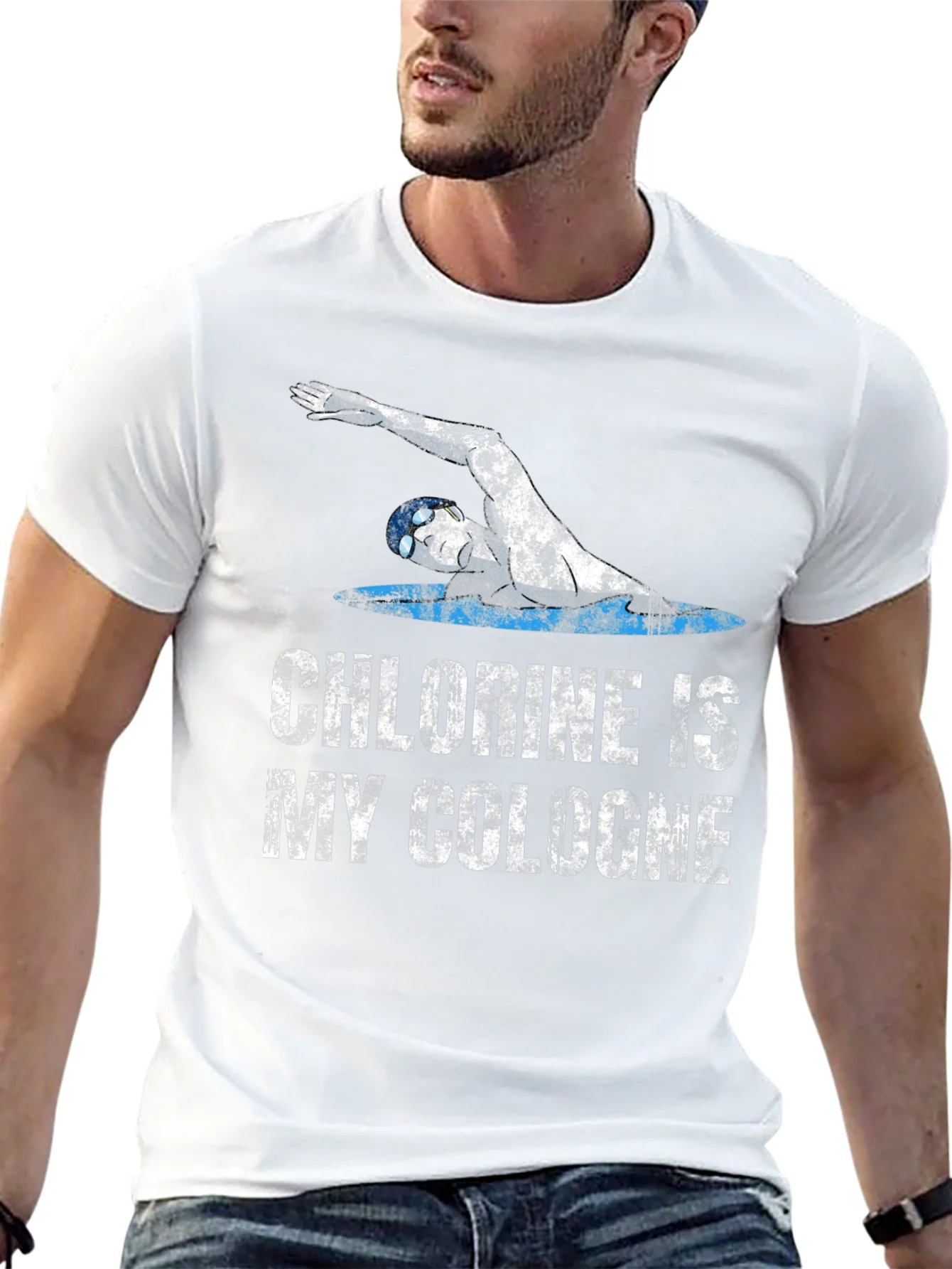 Chlorine is My Cologne T-Shirt - Swimmer Graphic Tee