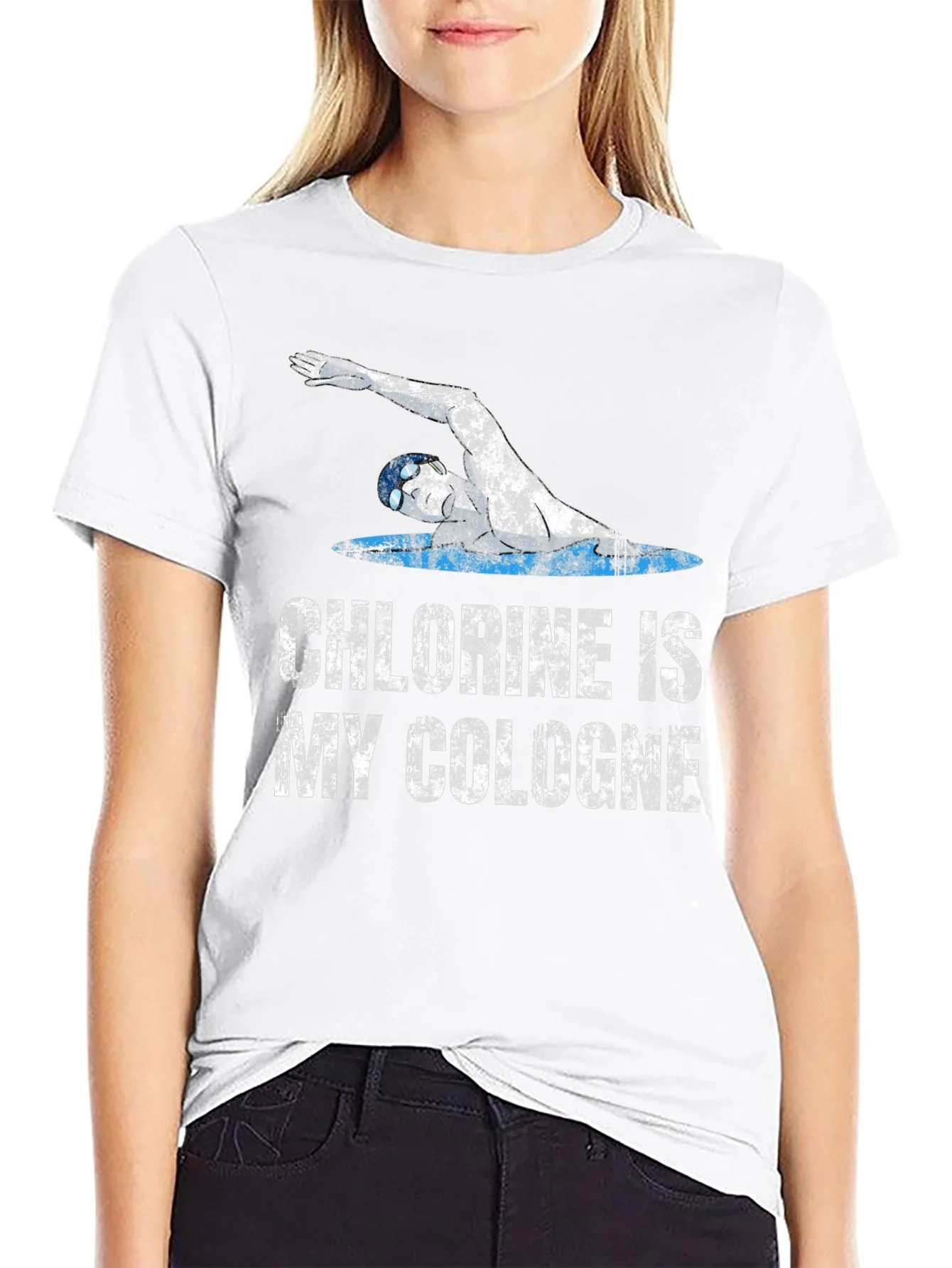 Chlorine is My Cologne T-Shirt - Swimmer Graphic Tee