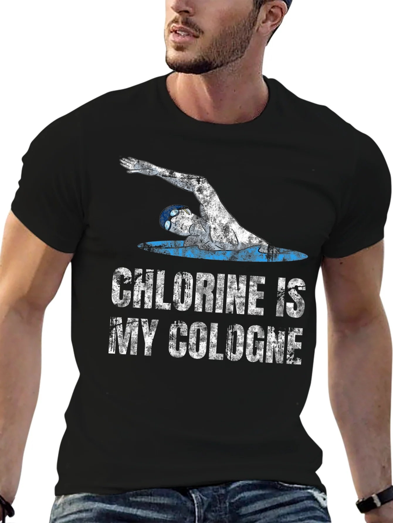 Chlorine is My Cologne T-Shirt - Swimmer Graphic Tee