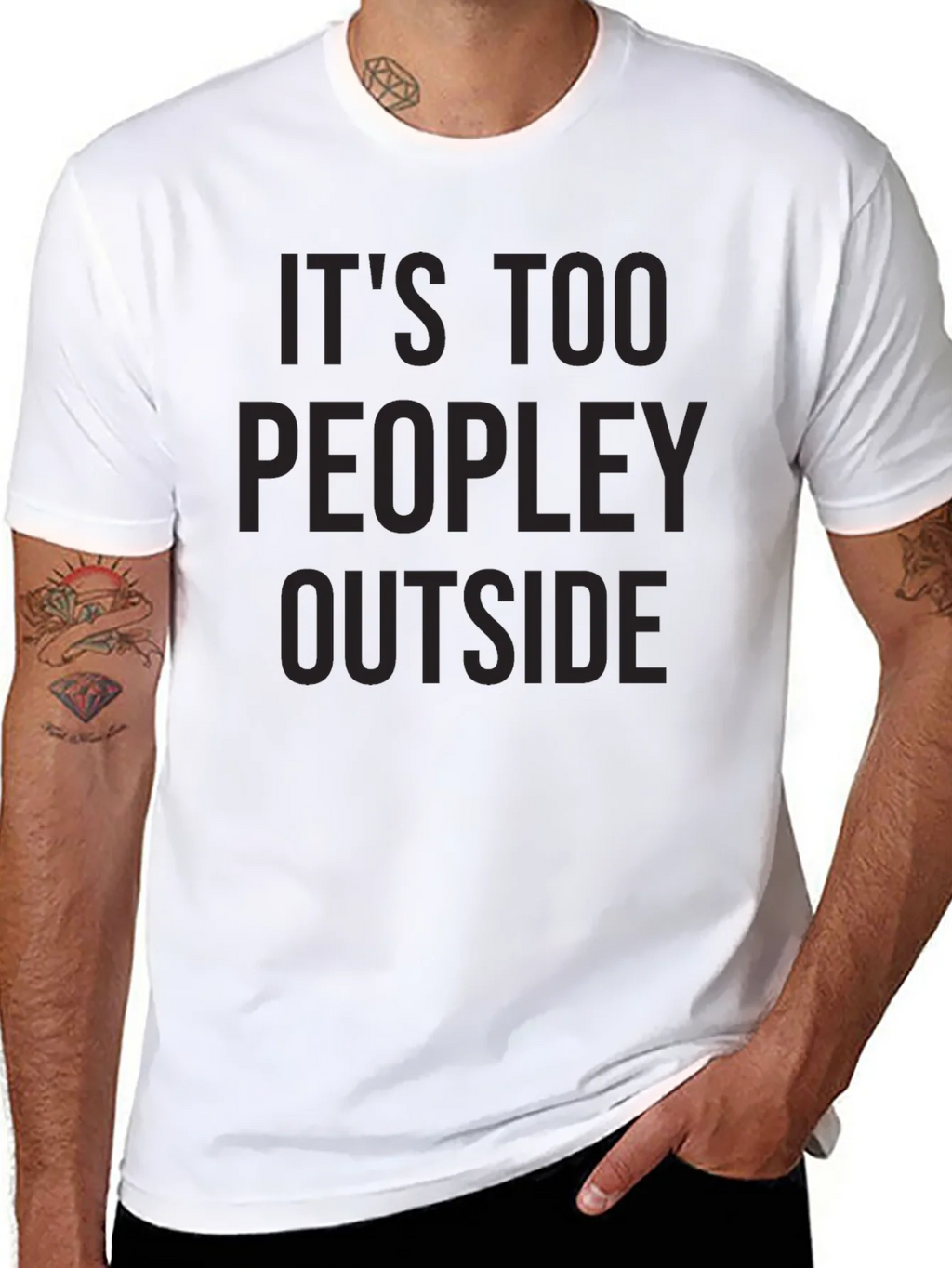 Its Too Peopley Outside Graphic Tee