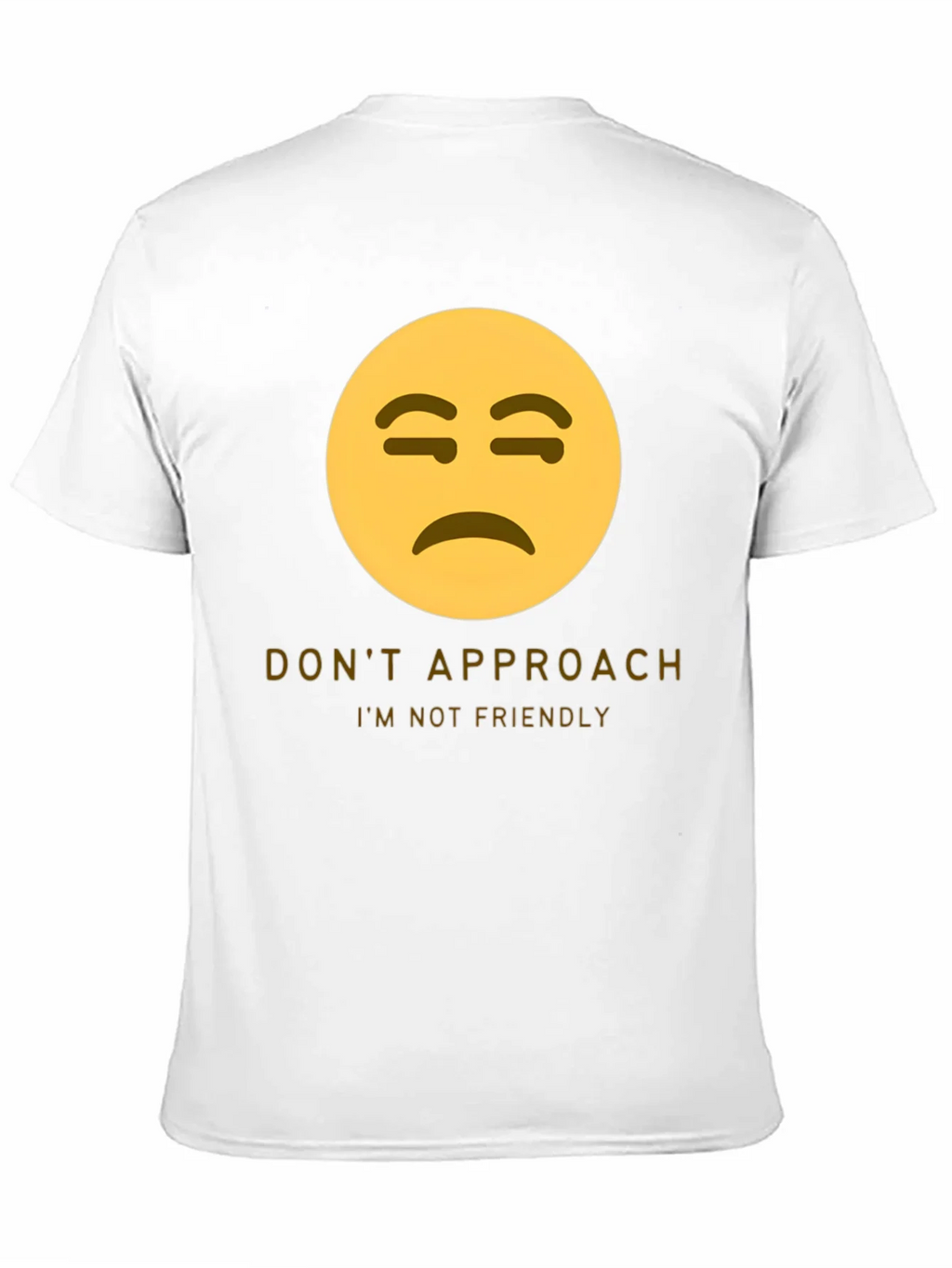 Unfriendly Emoji T-Shirt - Do Not Approach Graphic Tee