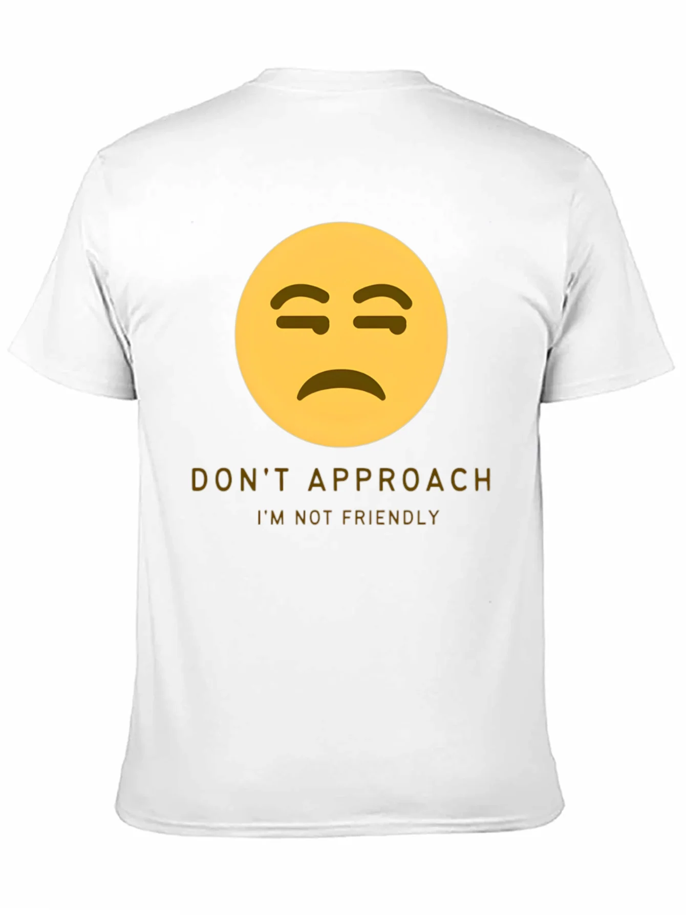 Unfriendly Emoji T-Shirt - Do Not Approach Graphic Tee