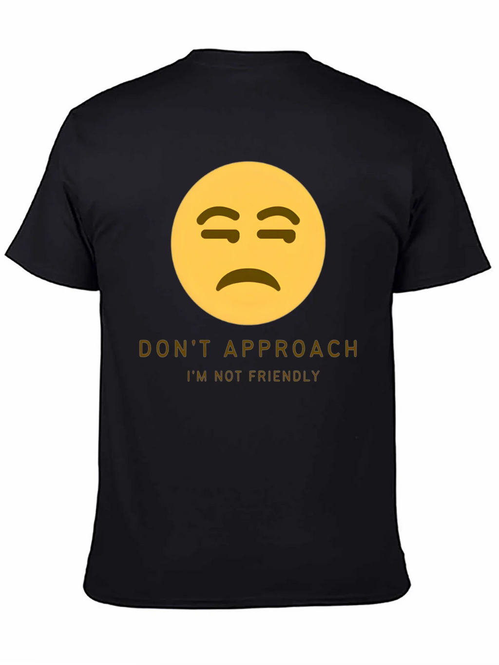 Unfriendly Emoji T-Shirt - Do Not Approach Graphic Tee