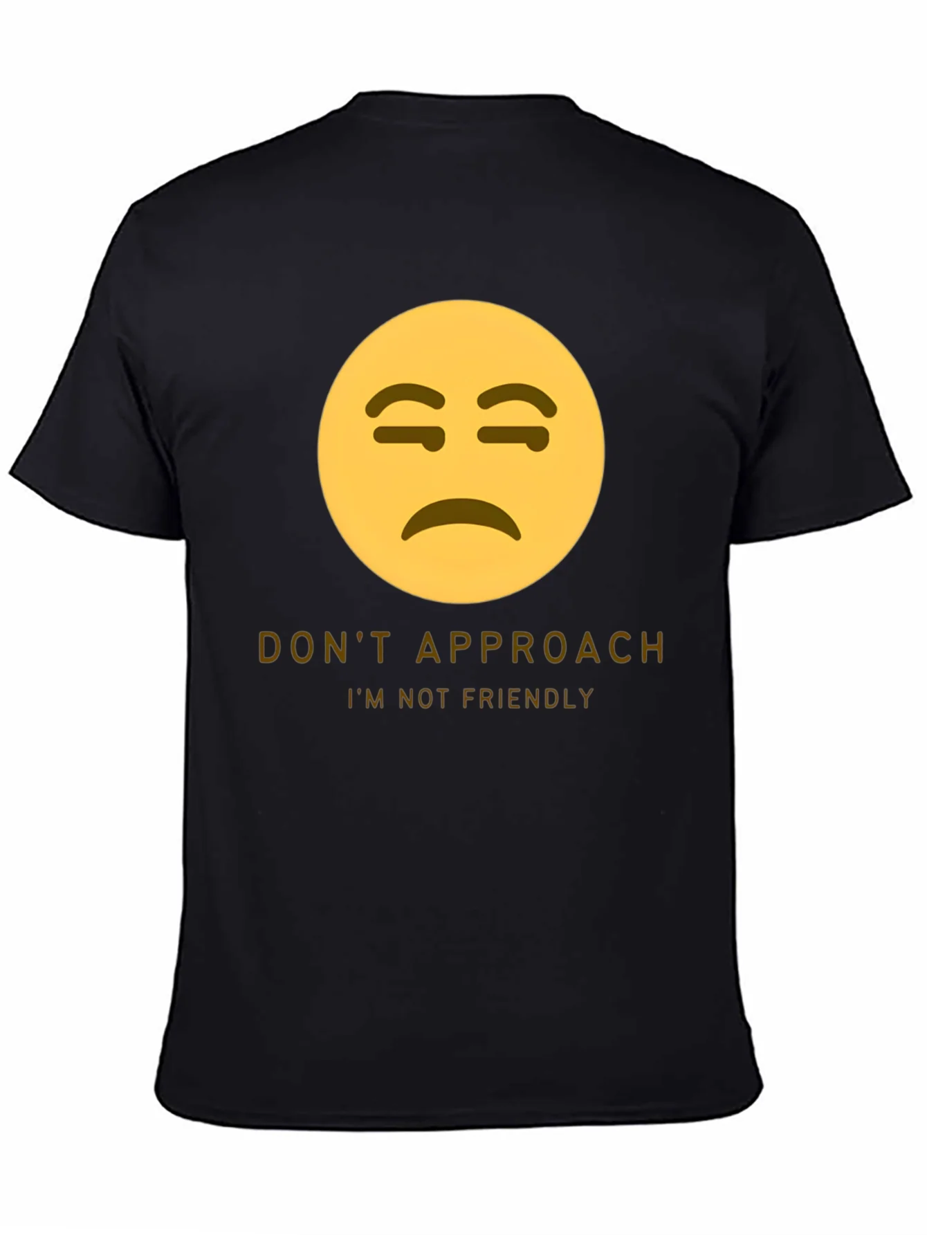 Unfriendly Emoji T-Shirt - Do Not Approach Graphic Tee