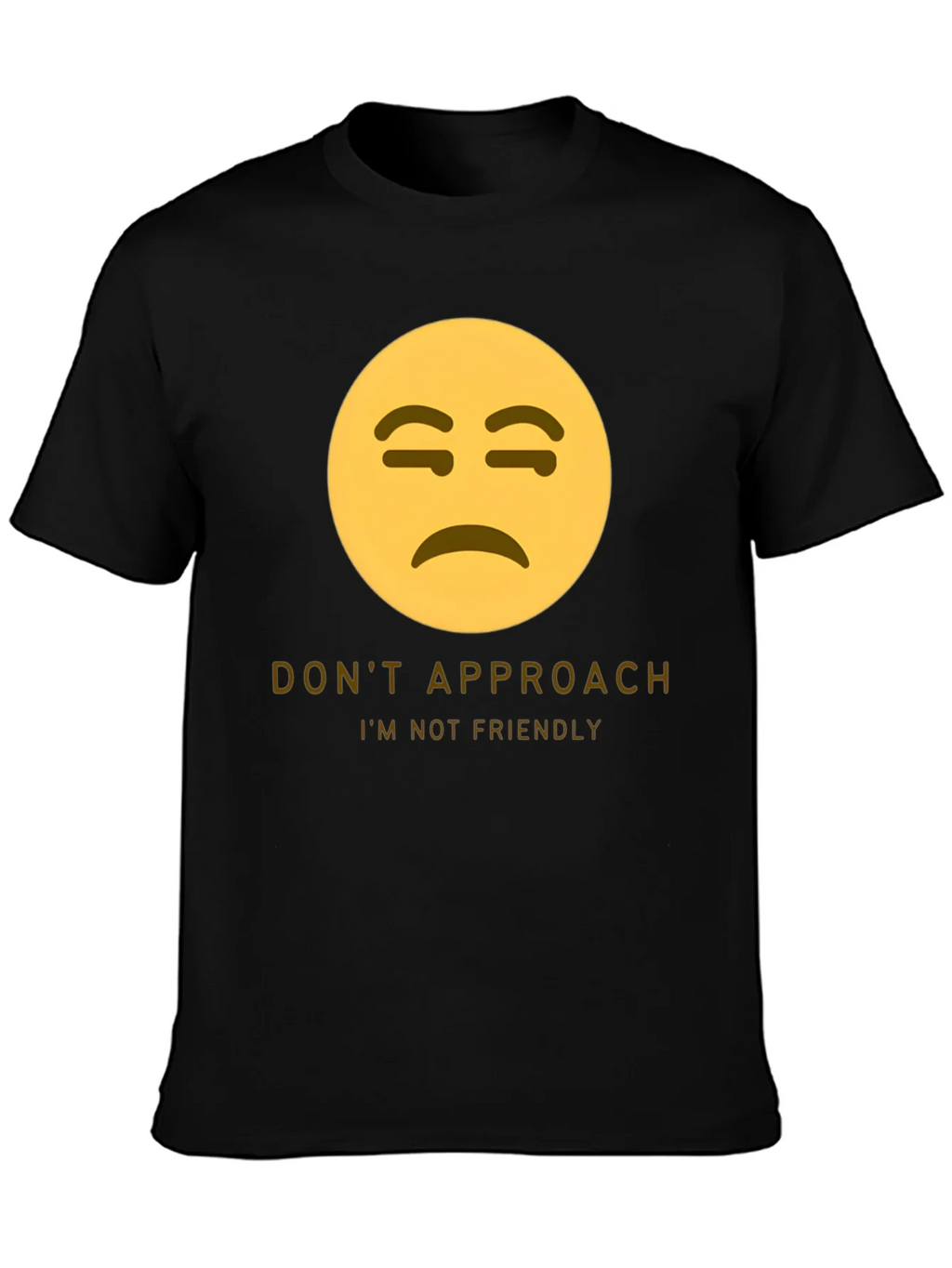 Unfriendly Emoji T-Shirt - Do Not Approach Graphic Tee