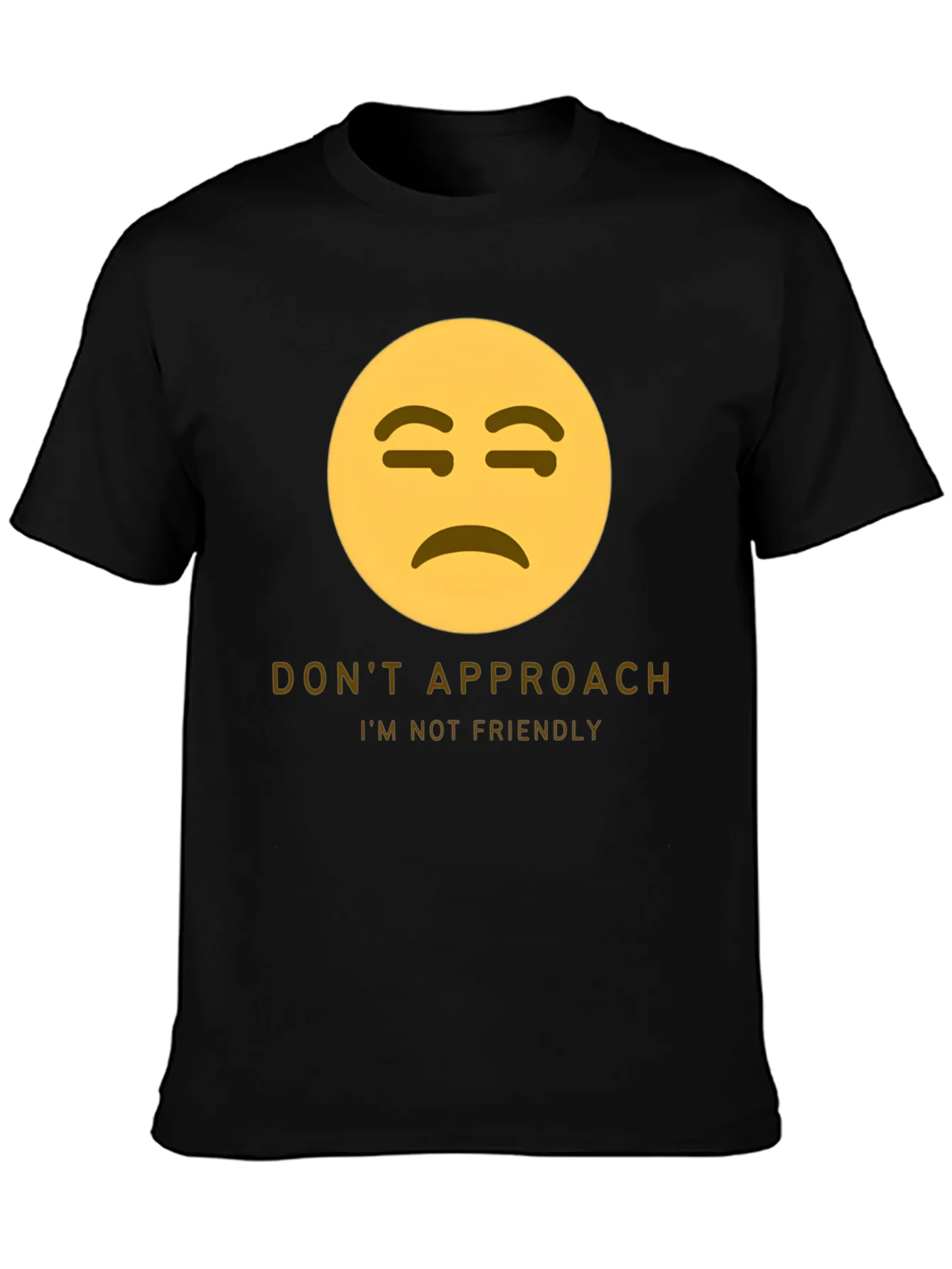 Unfriendly Emoji T-Shirt - Do Not Approach Graphic Tee