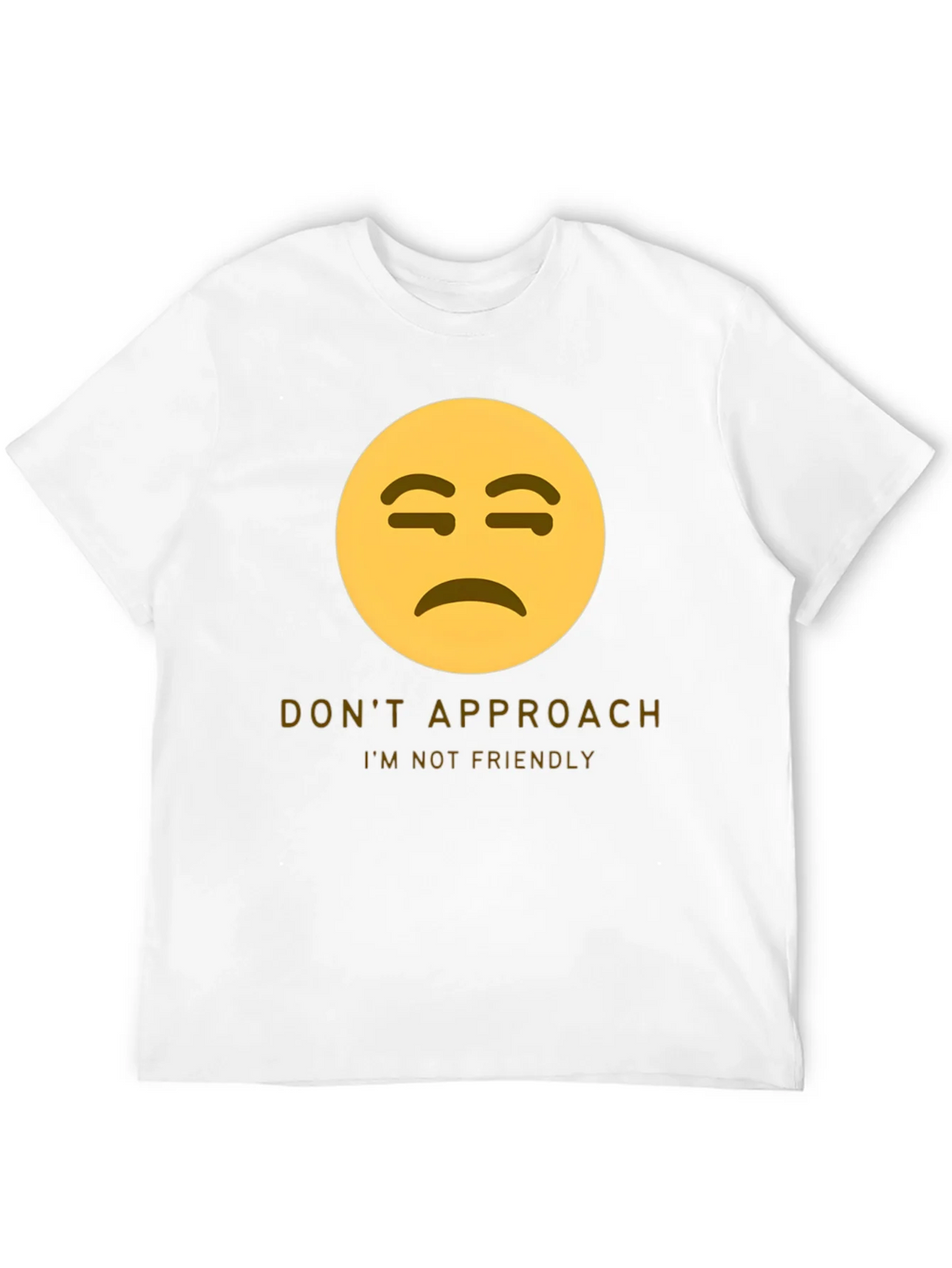 Unfriendly Emoji T-Shirt - Do Not Approach Graphic Tee