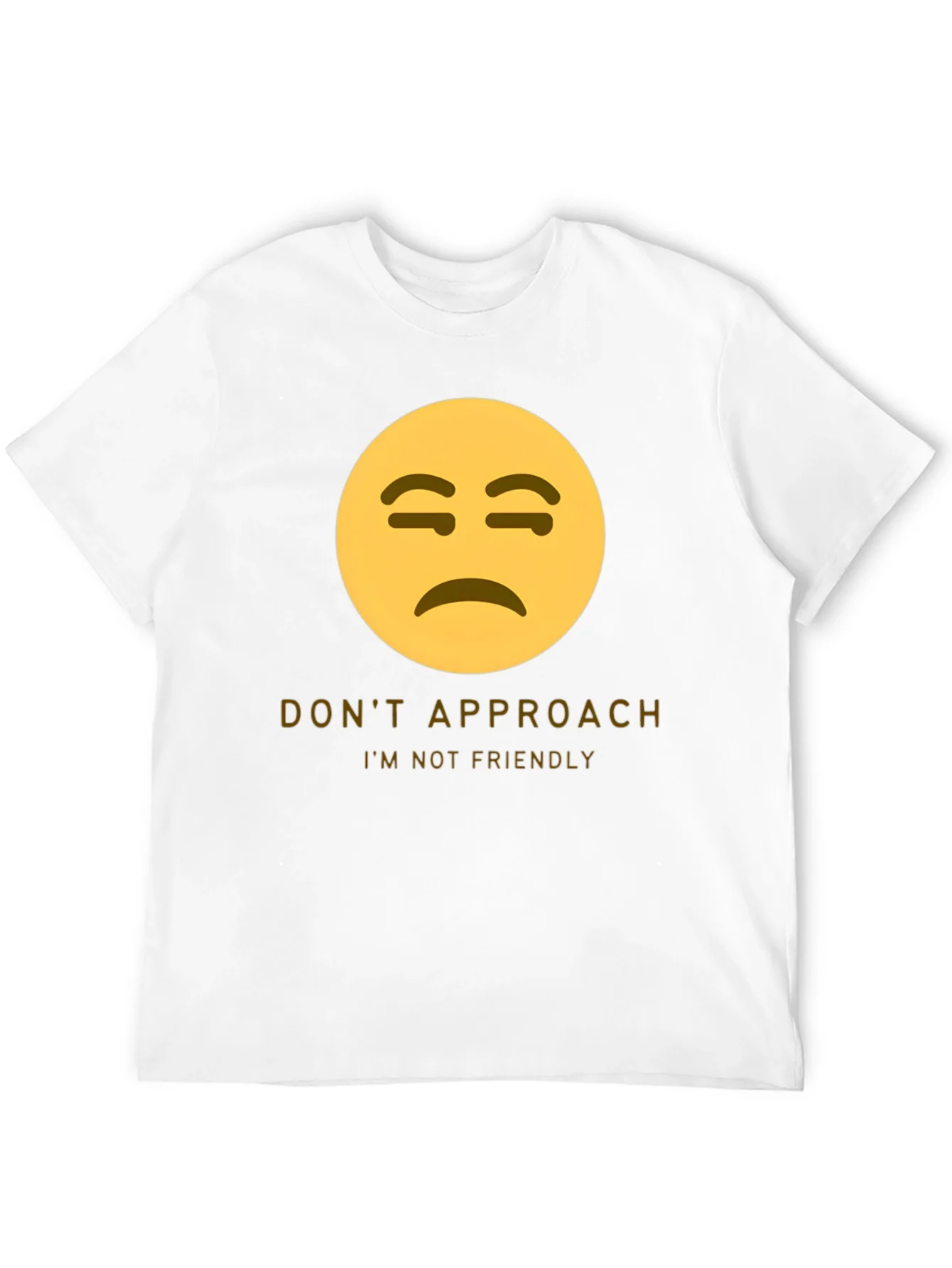Unfriendly Emoji T-Shirt - Do Not Approach Graphic Tee