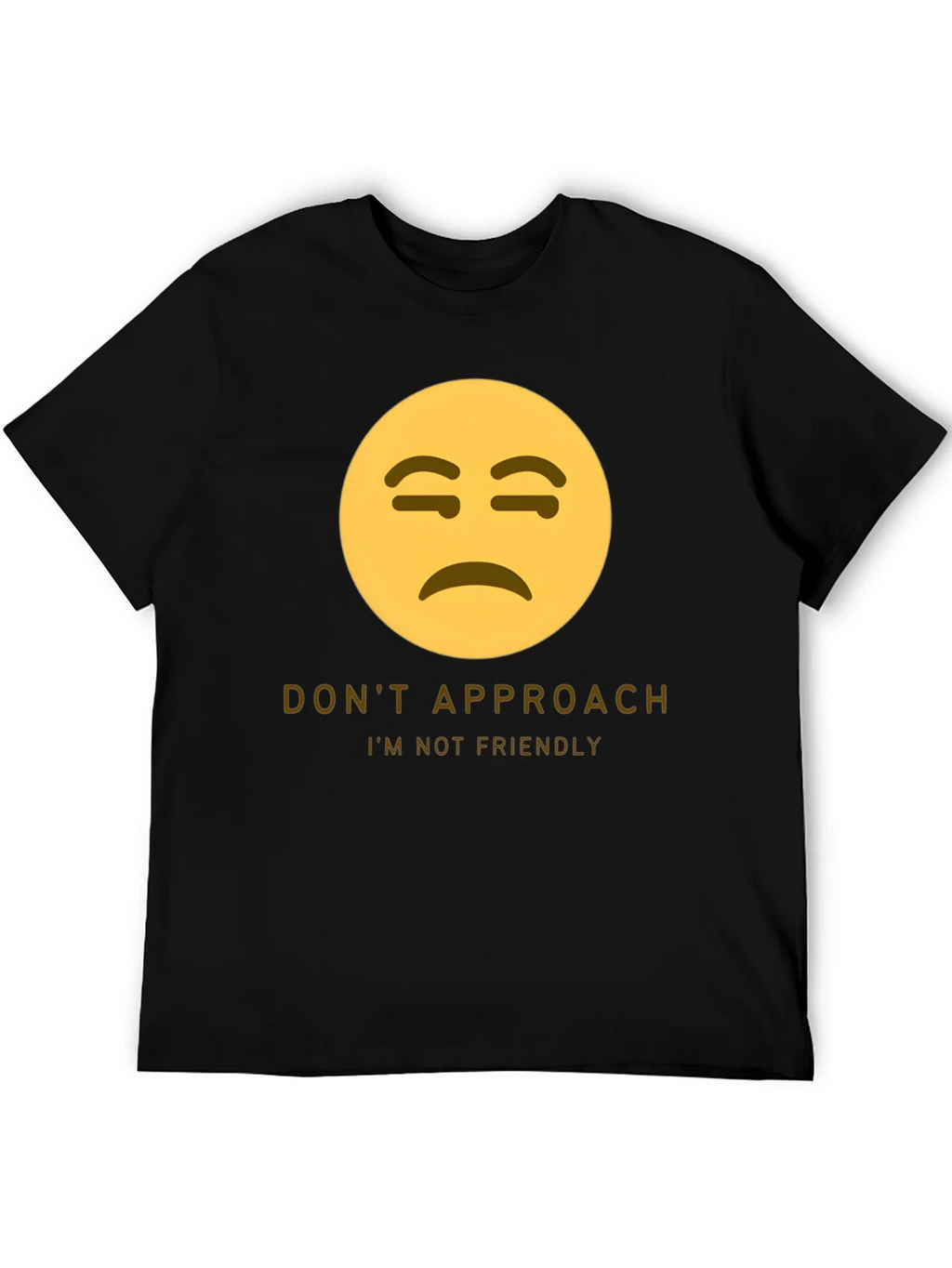 Unfriendly Emoji T-Shirt - Do Not Approach Graphic Tee