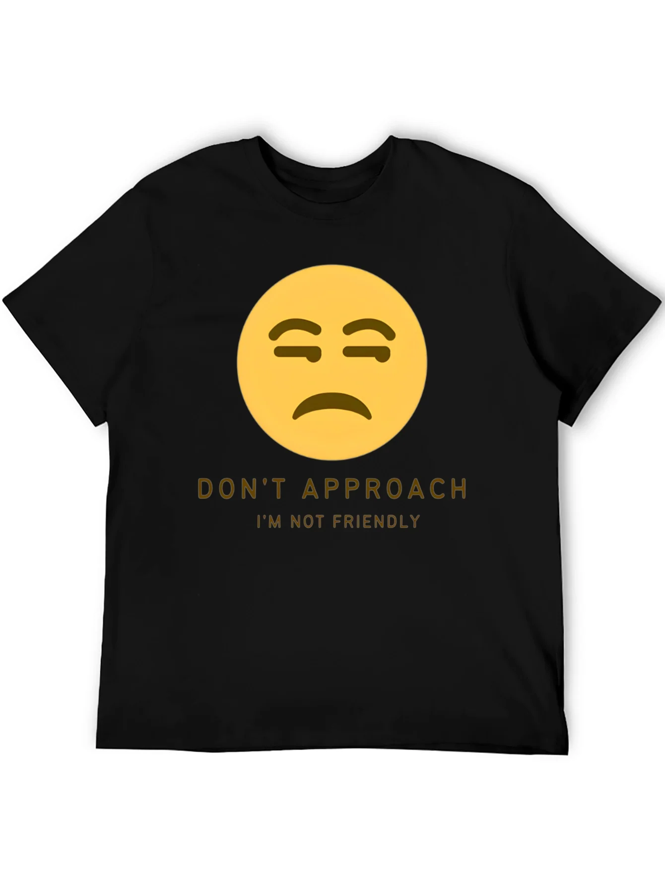 Unfriendly Emoji T-Shirt - Do Not Approach Graphic Tee