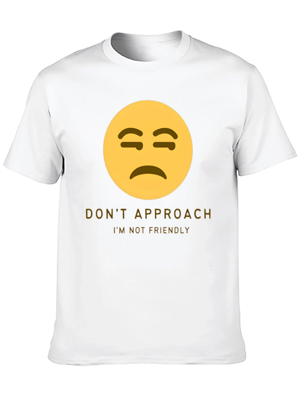 Unfriendly Emoji T-Shirt - Do Not Approach Graphic Tee