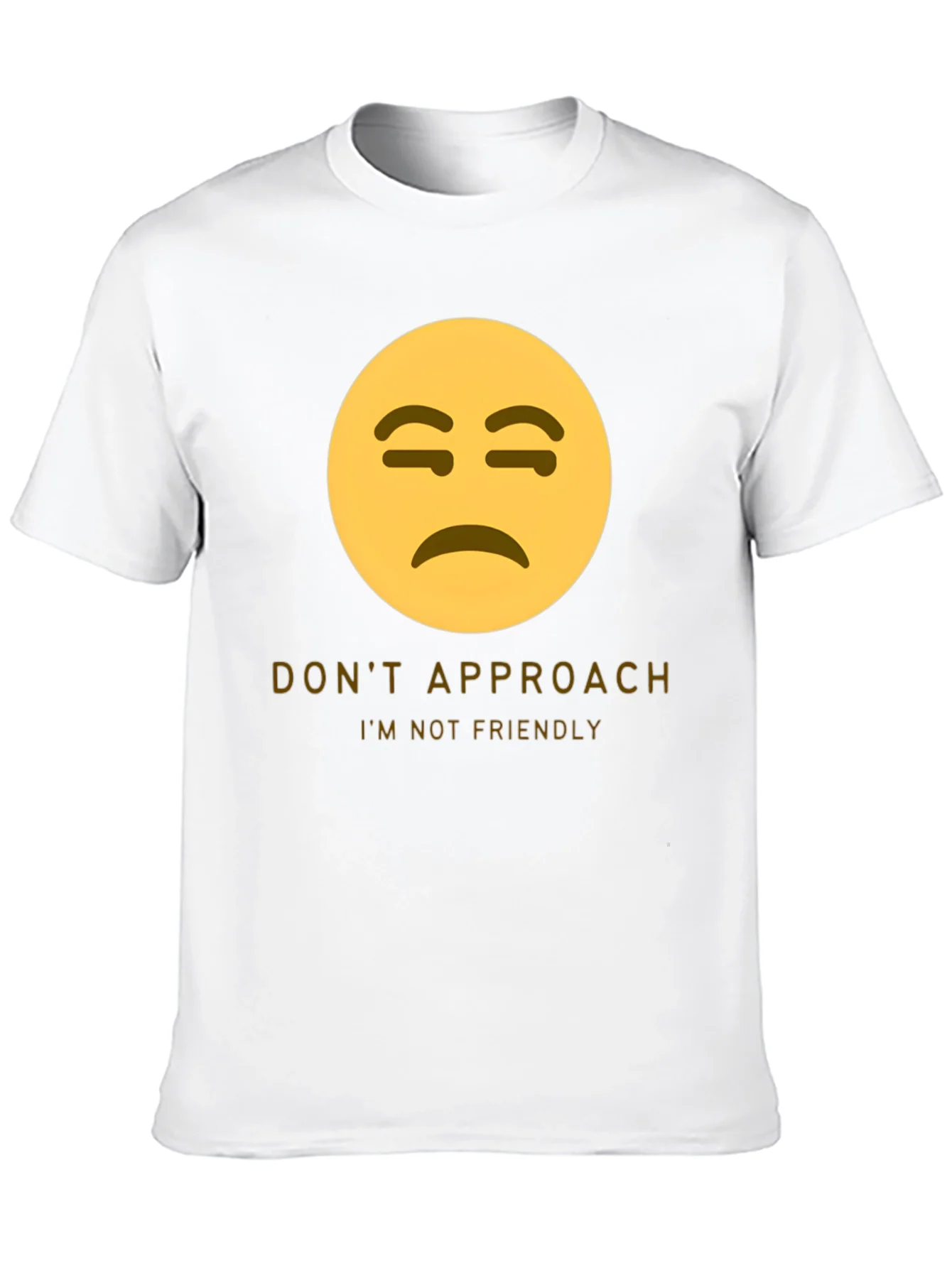 Unfriendly Emoji T-Shirt - Do Not Approach Graphic Tee