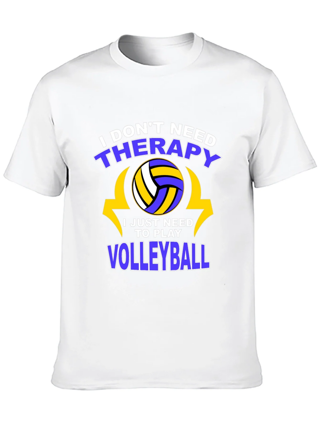 Volleyball Therapy T-Shirt - Play More Stress Less!