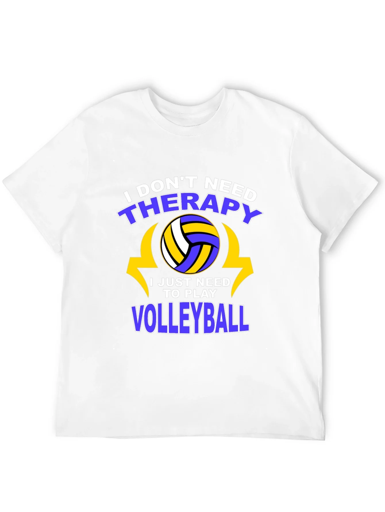 Volleyball Therapy T-Shirt - Play More Stress Less!