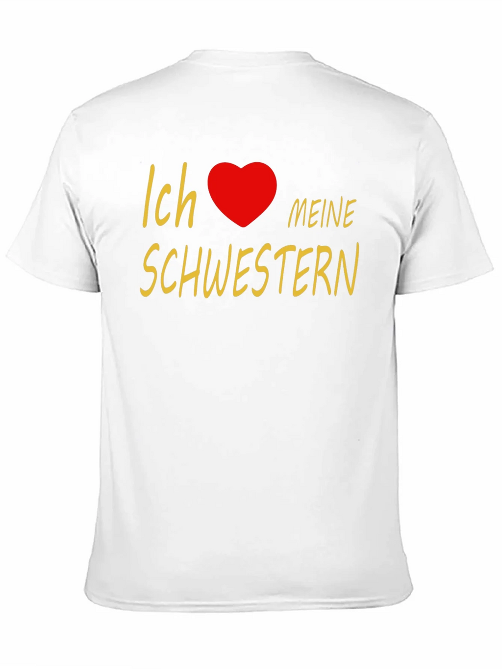 I Love My Sisters T-Shirt - Black Cotton Tee