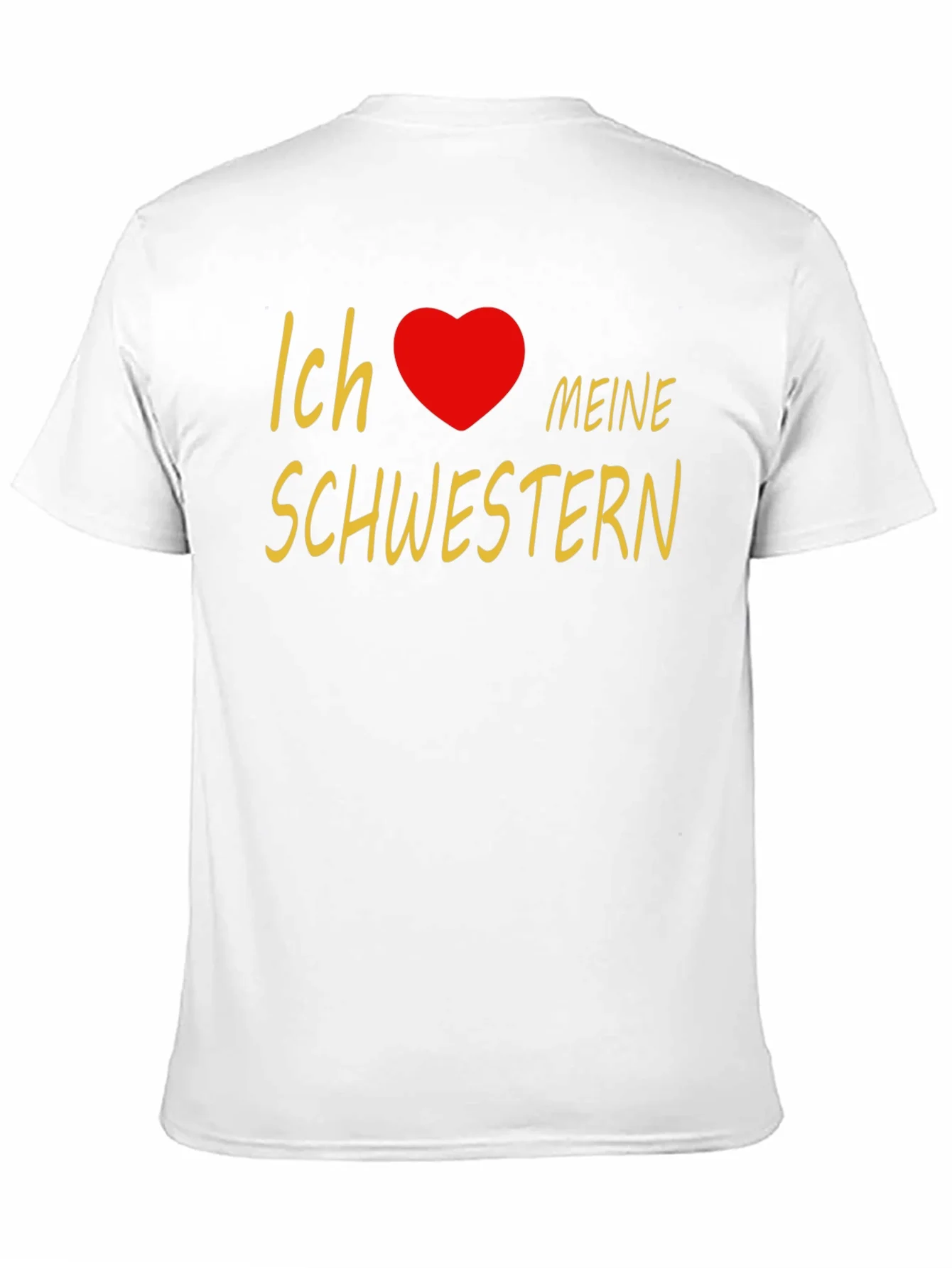 I Love My Sisters T-Shirt - Black Cotton Tee