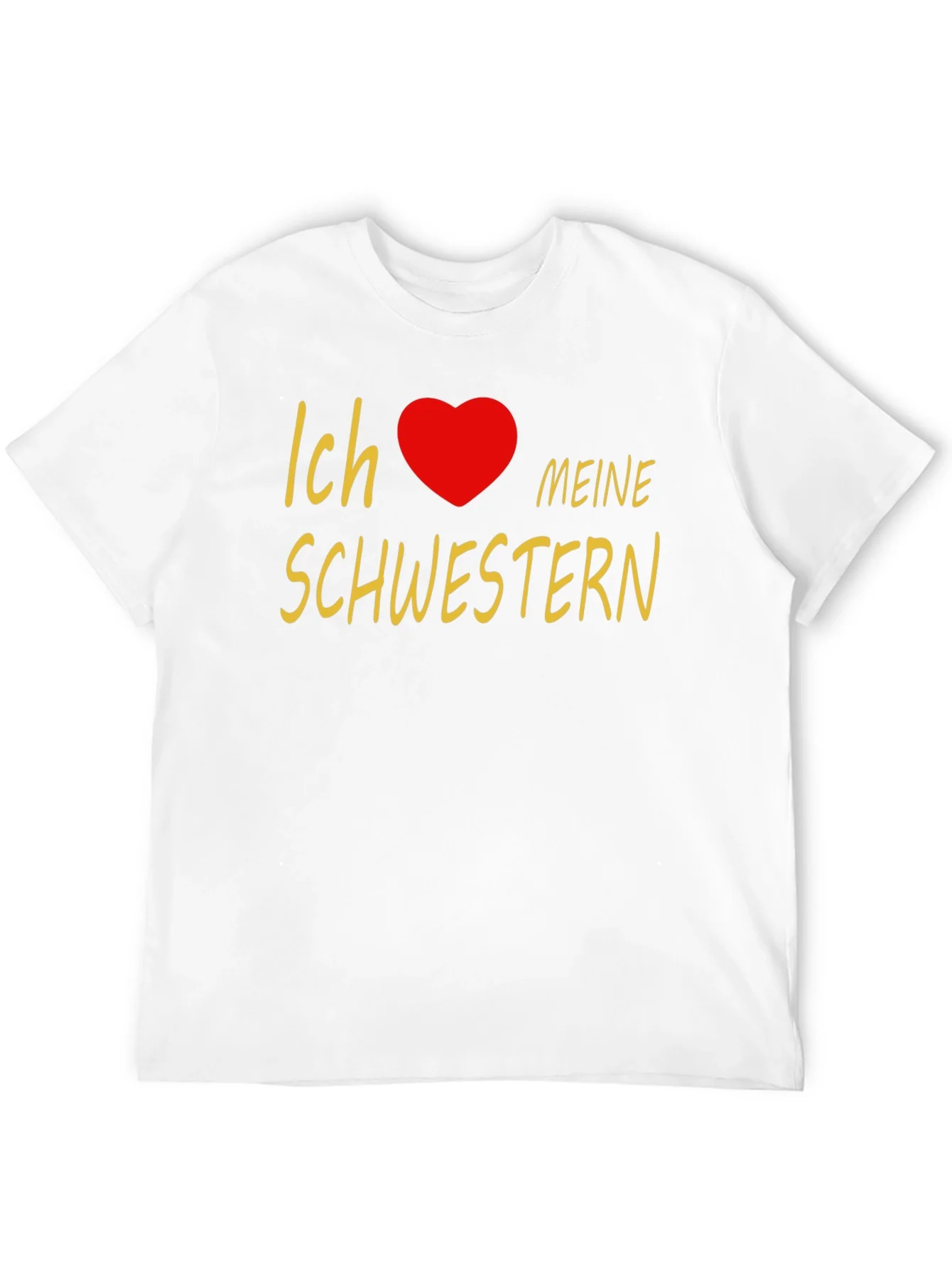 I Love My Sisters T-Shirt - Black Cotton Tee
