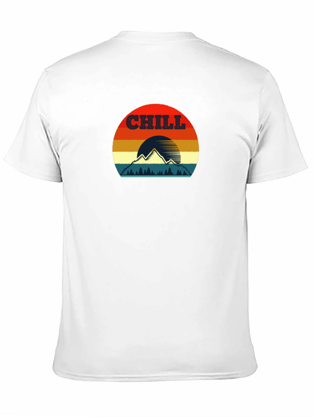 Chill Mountain Sunset Graphic T-Shirt