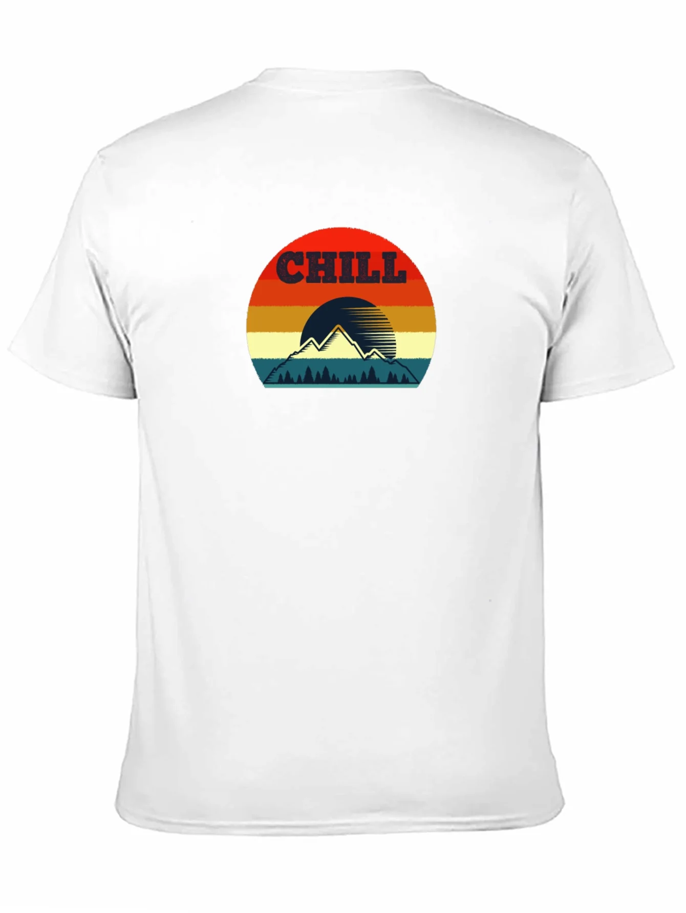 Chill Mountain Sunset Graphic T-Shirt