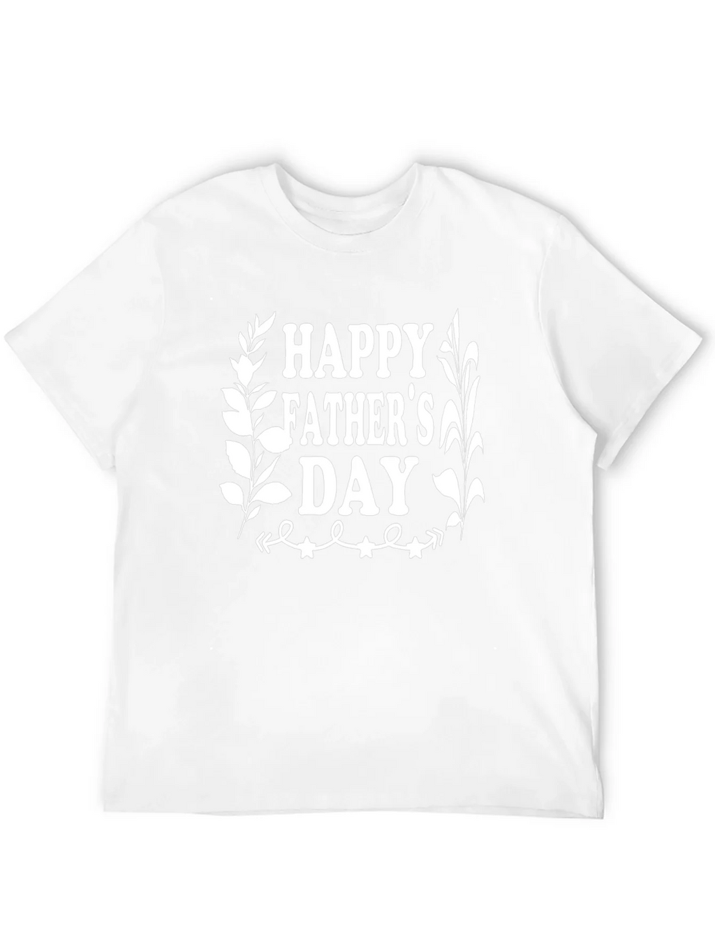 Happy Fathers Day Graphic Tee - Black Cotton T-Shirt