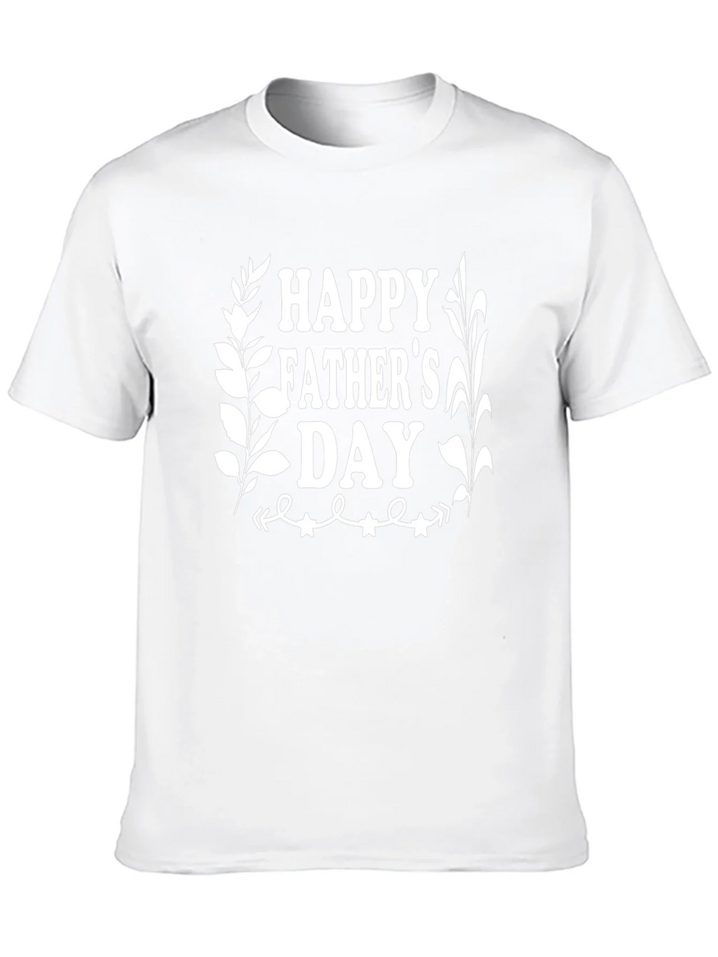 Happy Fathers Day Graphic Tee - Black Cotton T-Shirt