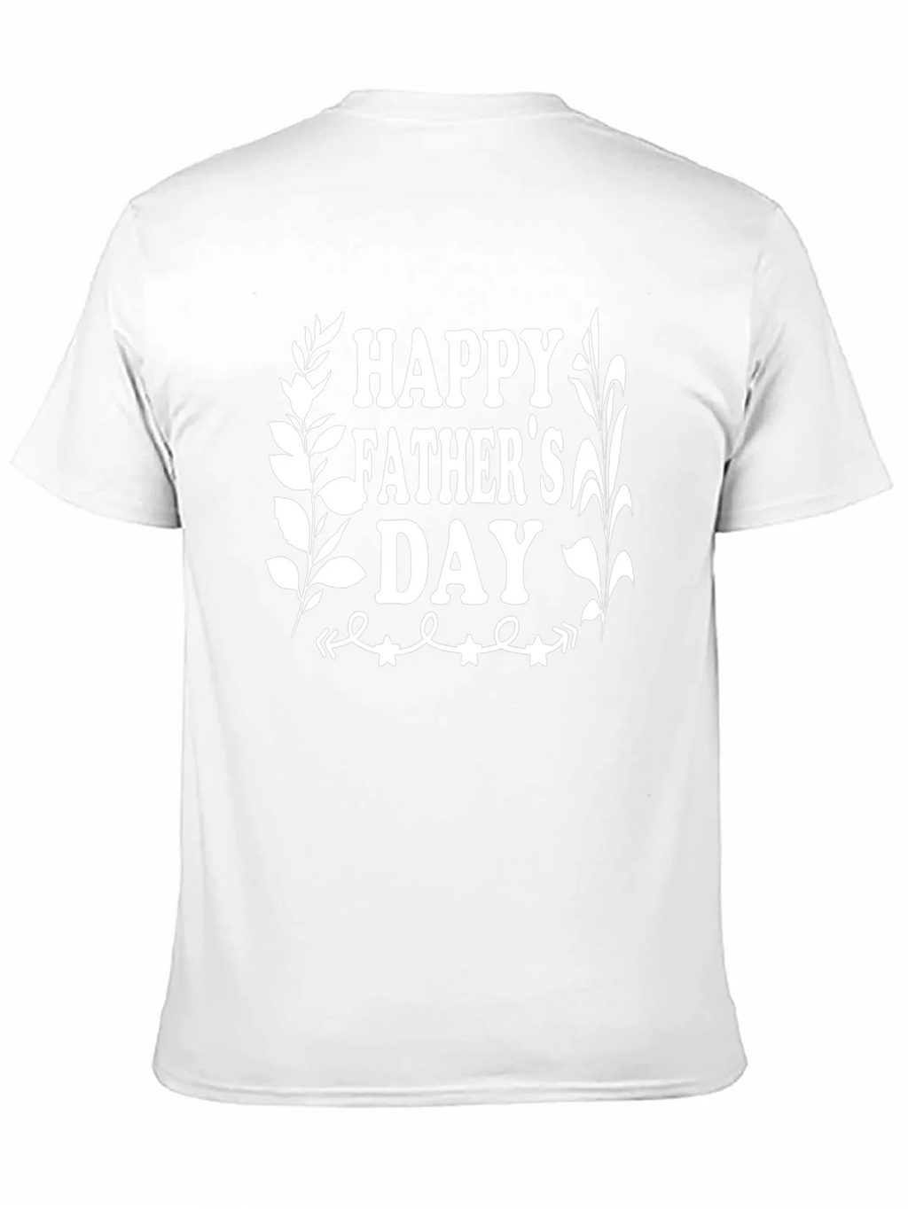 Happy Fathers Day Graphic Tee - Black Cotton T-Shirt