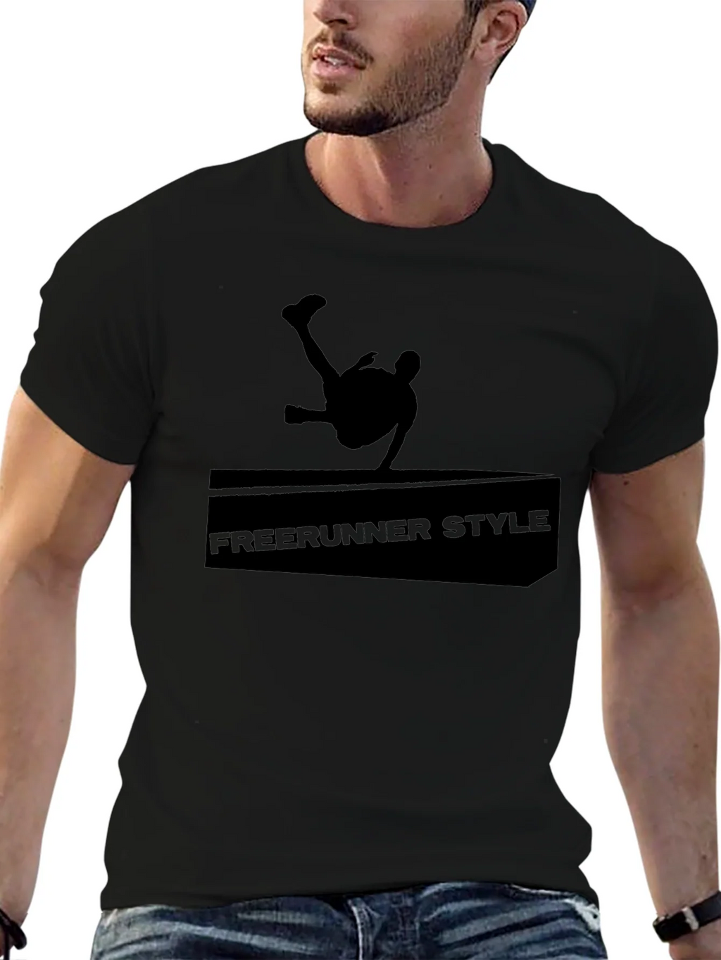 Freerunner Style Black Graphic Tee