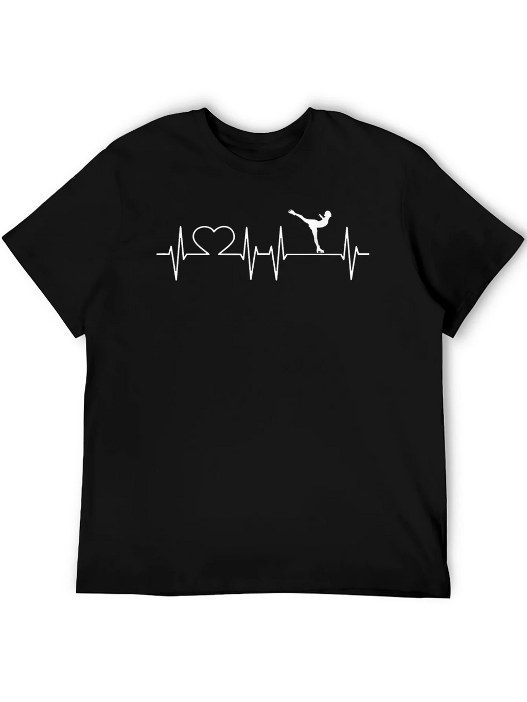 Figure Skating Heartbeat T-Shirt