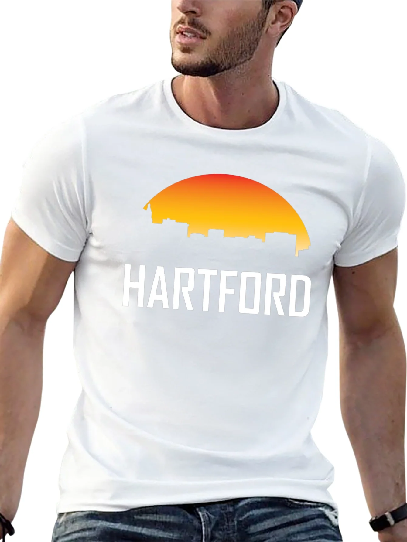 Hartford Skyline Graphic Tee - City Pride Black T-Shirt