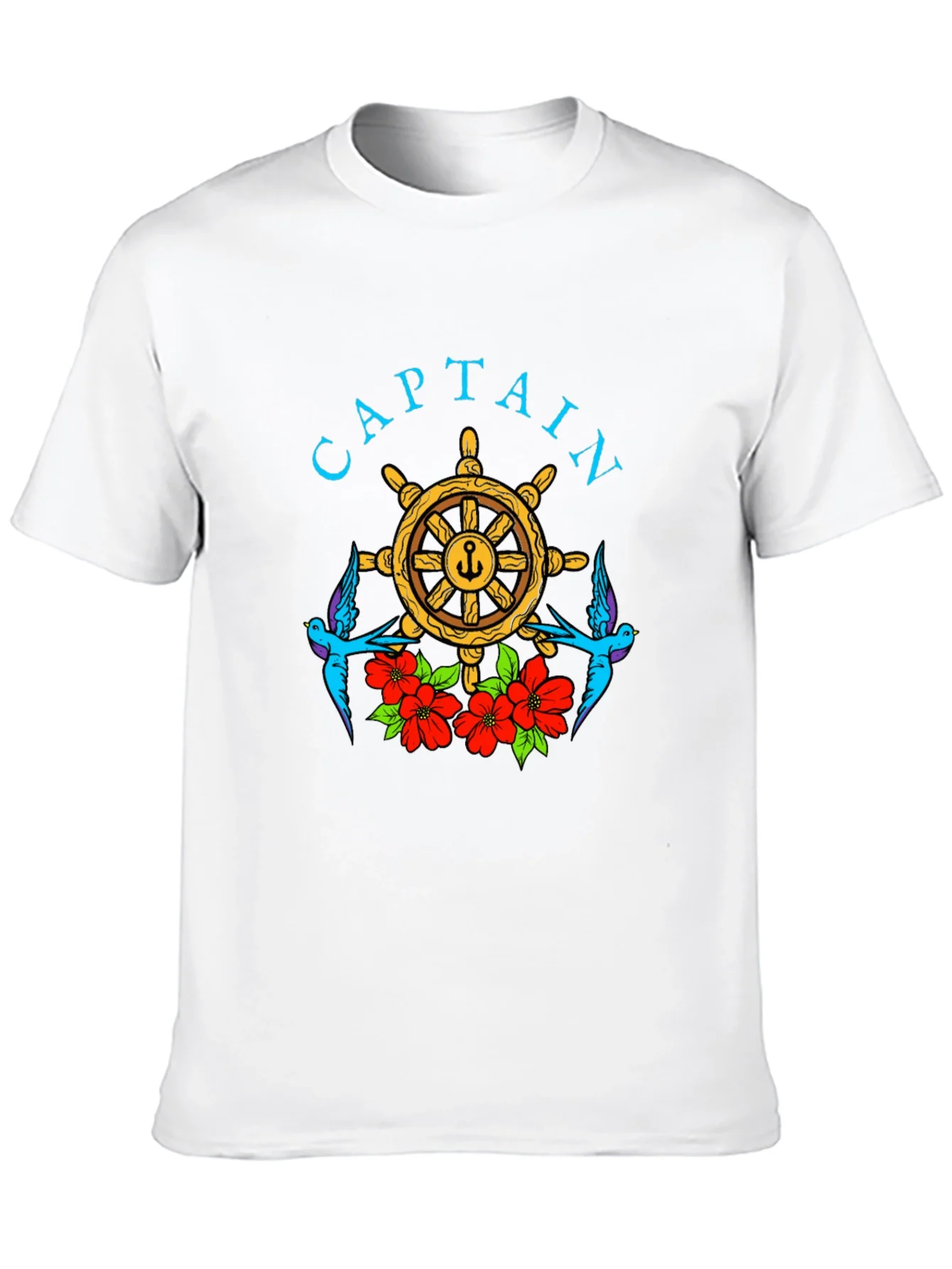 Captain Wheel Floral Graphic Tee