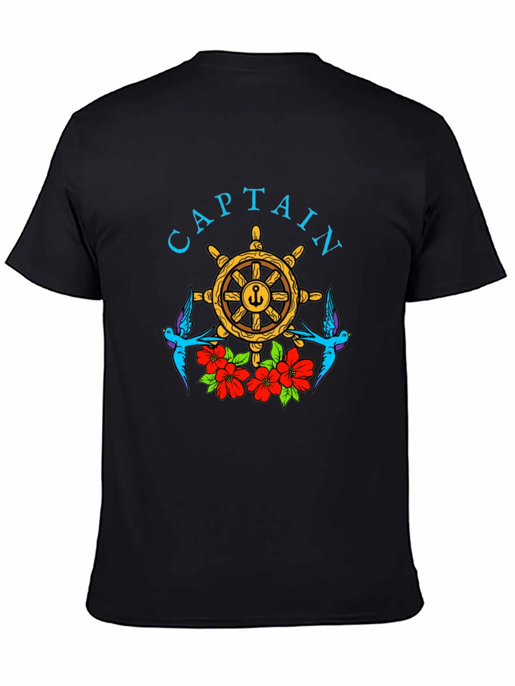 Captain Wheel Floral Graphic Tee