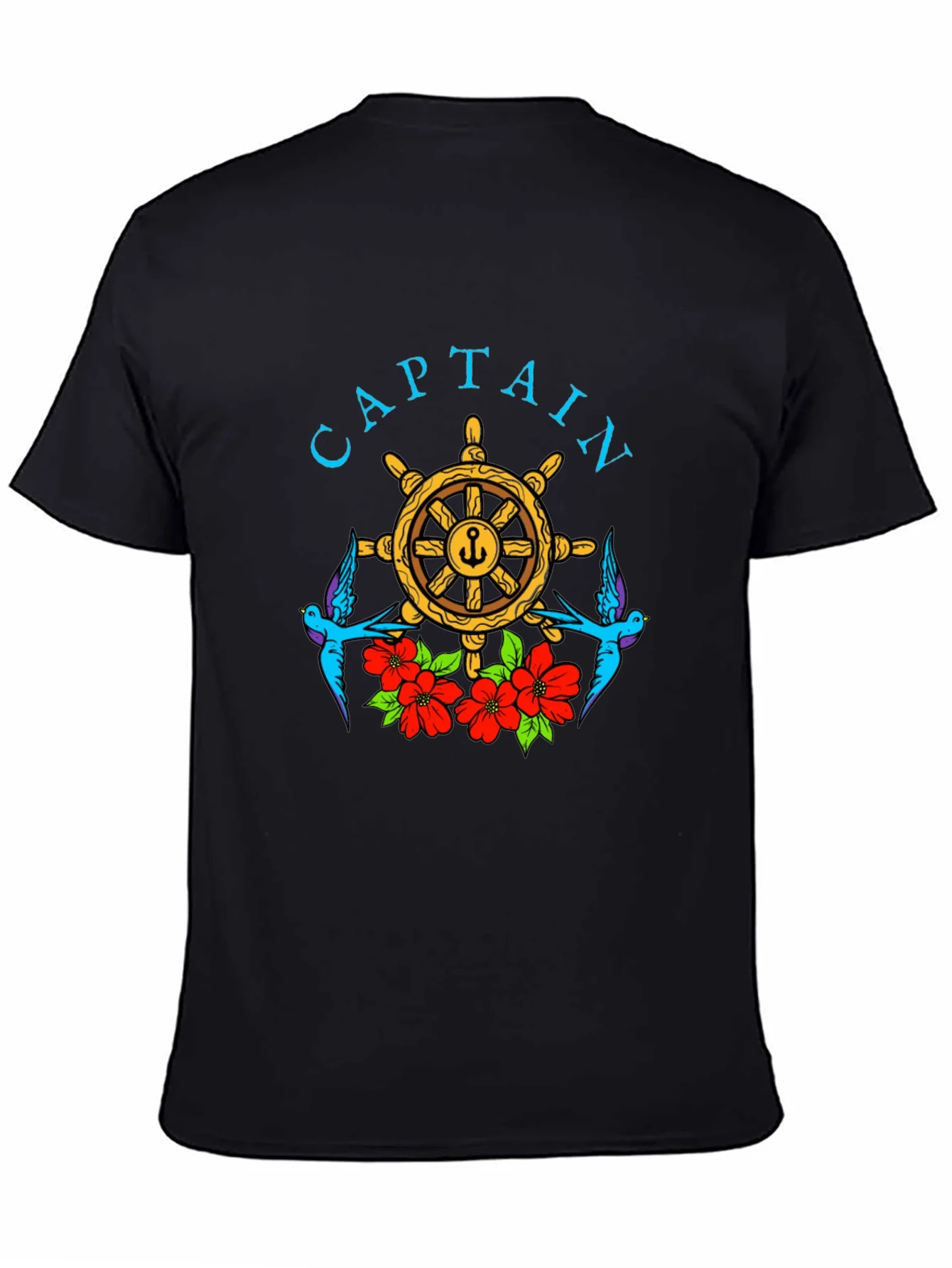 Captain Wheel Floral Graphic Tee