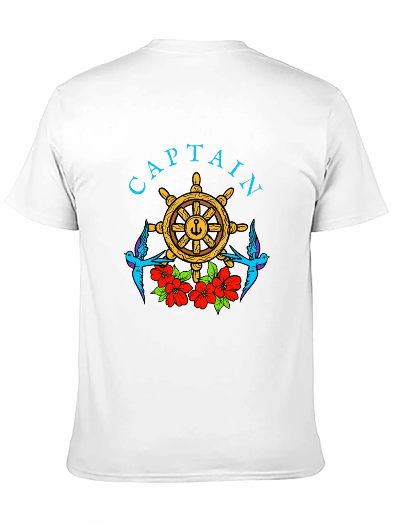 Captain Wheel Floral Graphic Tee