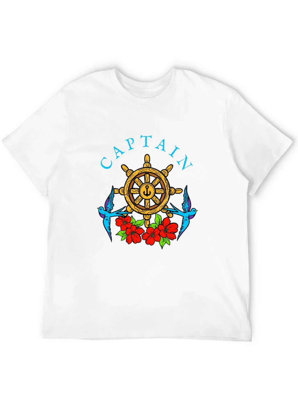 Captain Wheel Floral Graphic Tee