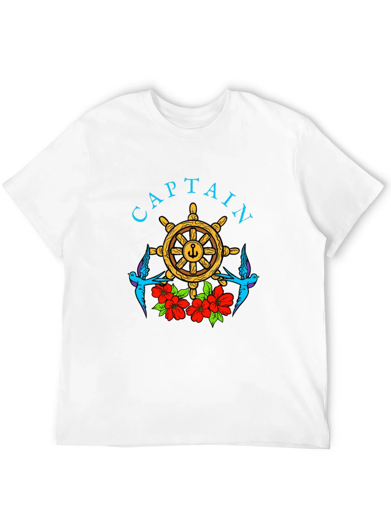 Captain Wheel Floral Graphic Tee